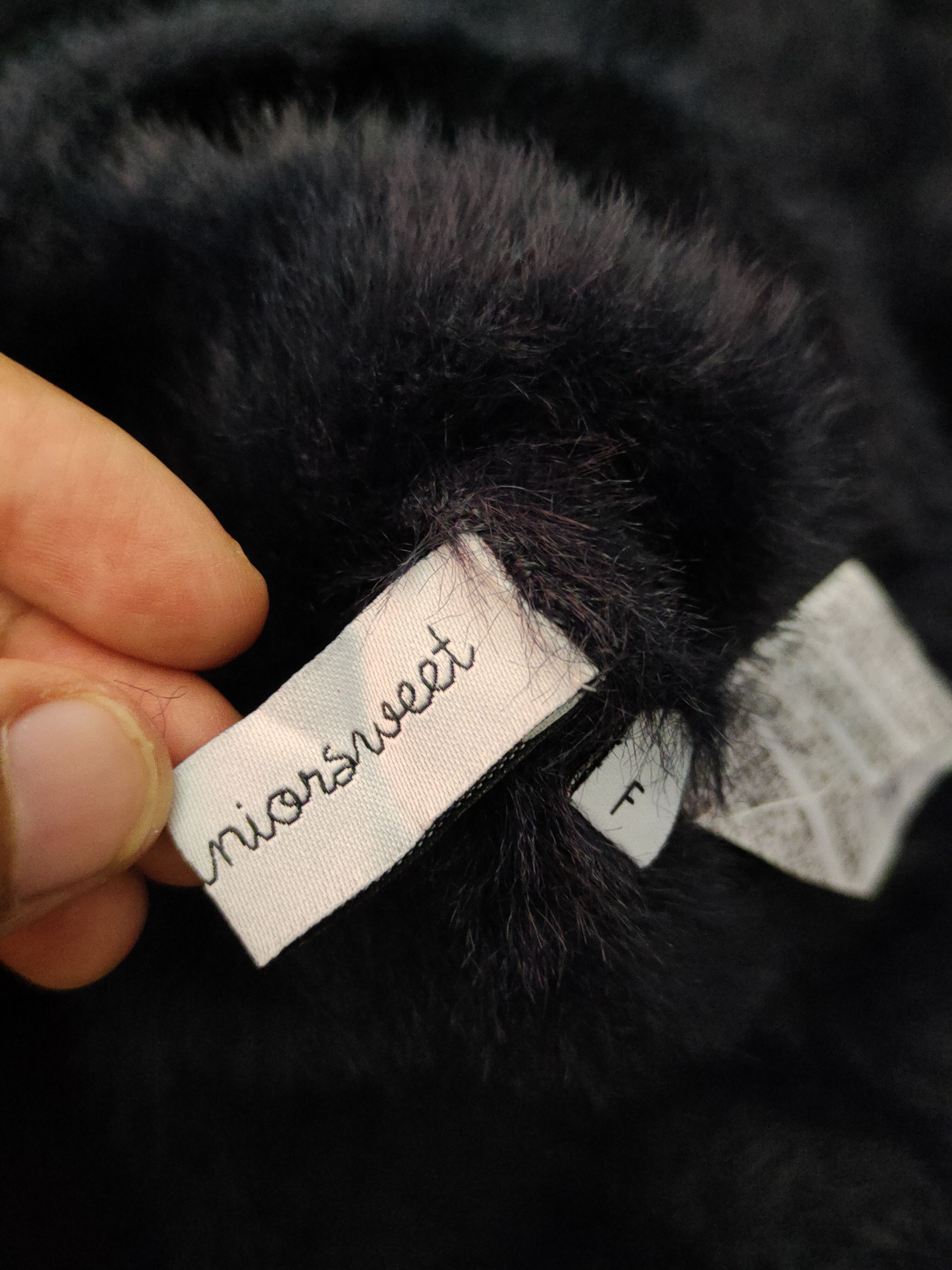 Aran Isles Knitwear Juniorsweet Dark Navy Shag Shaggy Fur Mohair Knitwear #S1944 Size M / US 6-8 / IT 42-44 - 13 Thumbnail