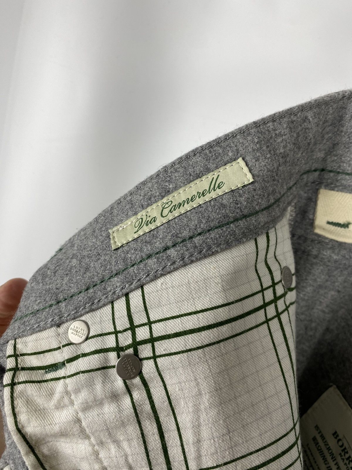 Luigi Borrelli Luigi Borrelli Camerelle Pantalone Pants Cotton-Polyester 34 Size US 34 / EU 50 - 13 Thumbnail