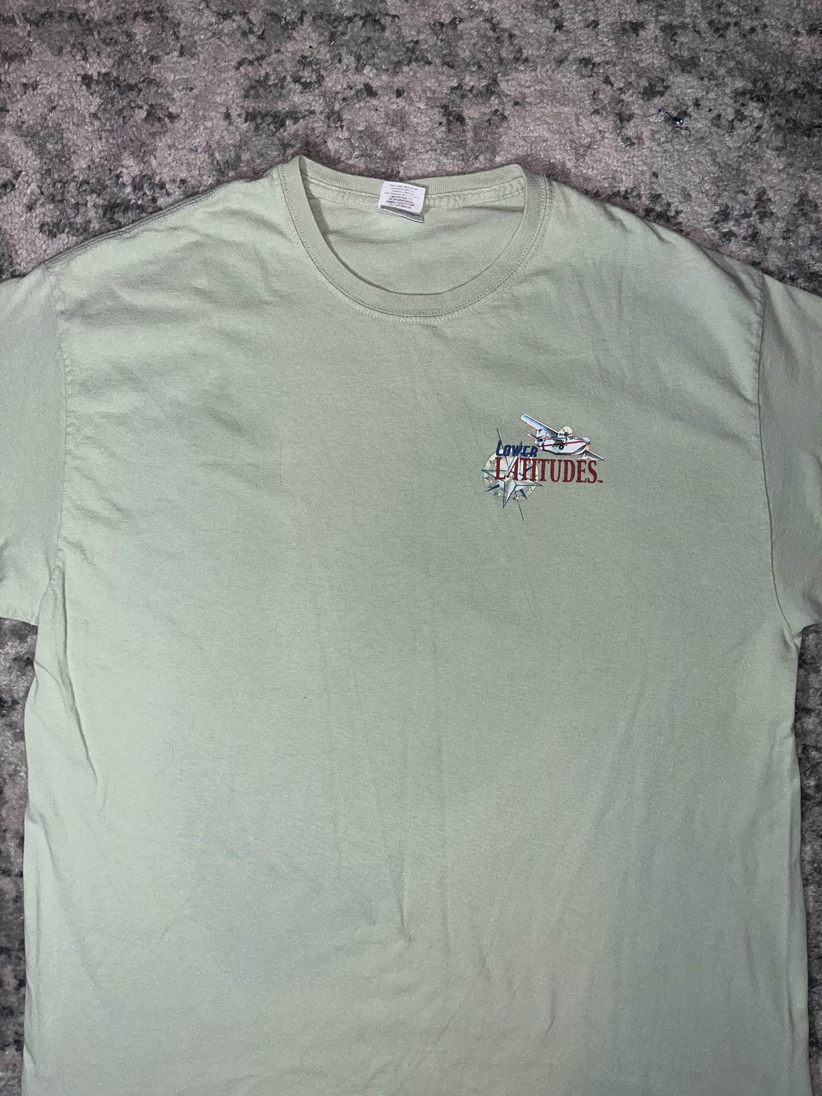 Gildan Y2K Lower Latitudes GO Green Shirt Size US XL / EU 56 / 4 - 3 Thumbnail