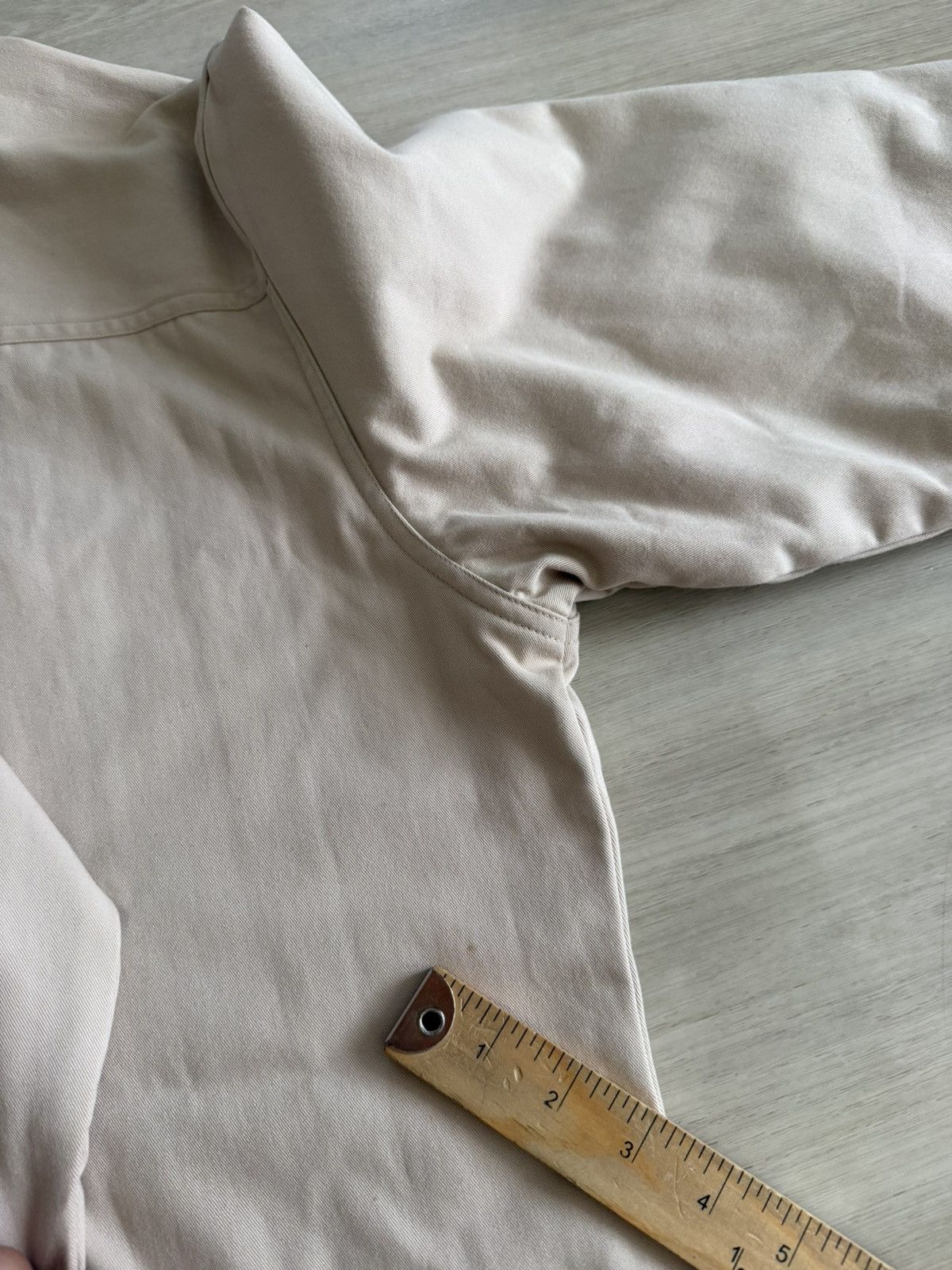 Vintage Vintage Levis Shirt Beige Khaki Twill Flannel Shacket Sz L Size US L / EU 52-54 / 3 - 9 Thumbnail