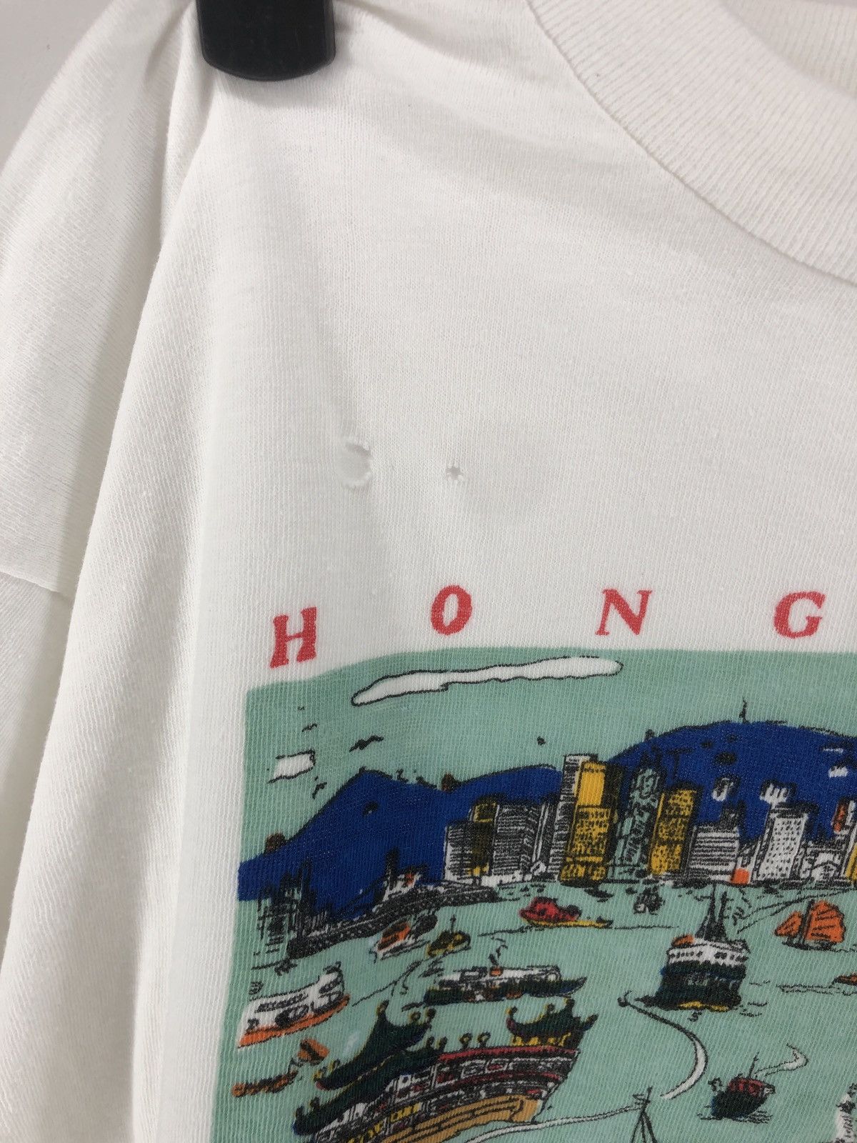 Vintage Vintage Hong Kong City Promo Tee Size S / US 4 / IT 40 - 2 Thumbnail