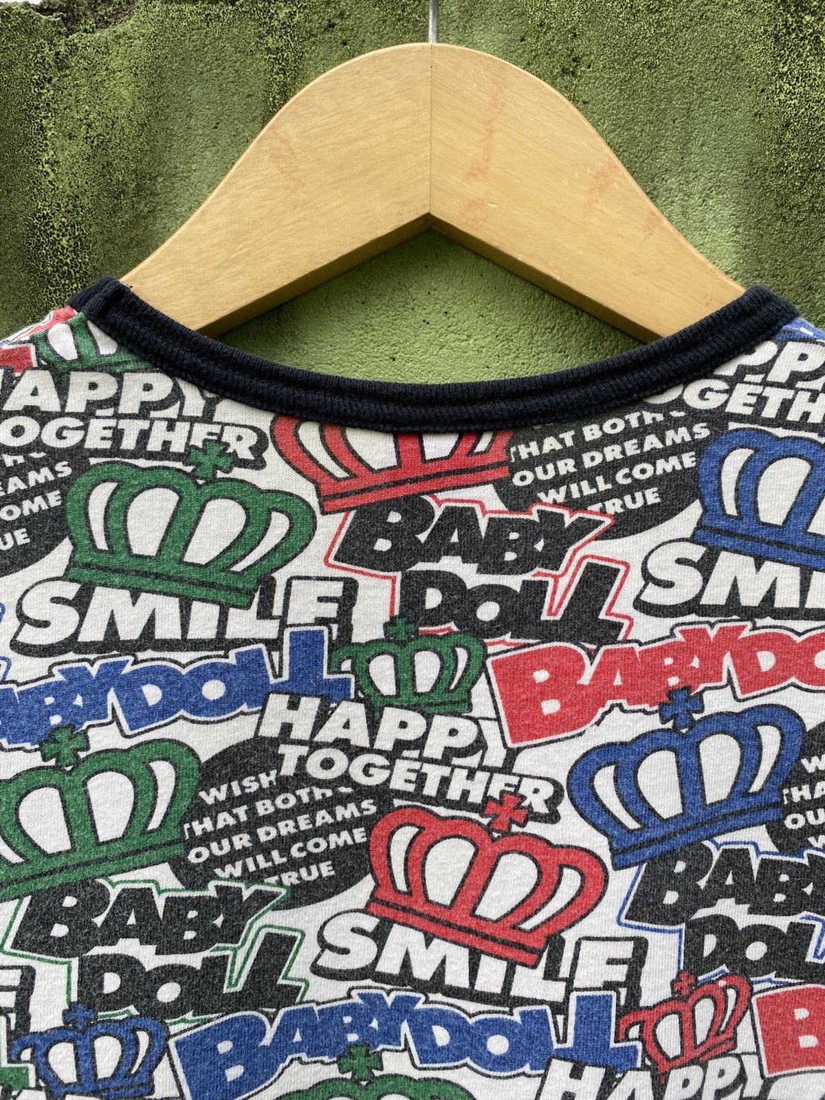 Japanese Brand Baby Doll Graphic Crown Multicolor All Over Print Tee Japan Size S / US 4 / IT 40 - 10 Thumbnail