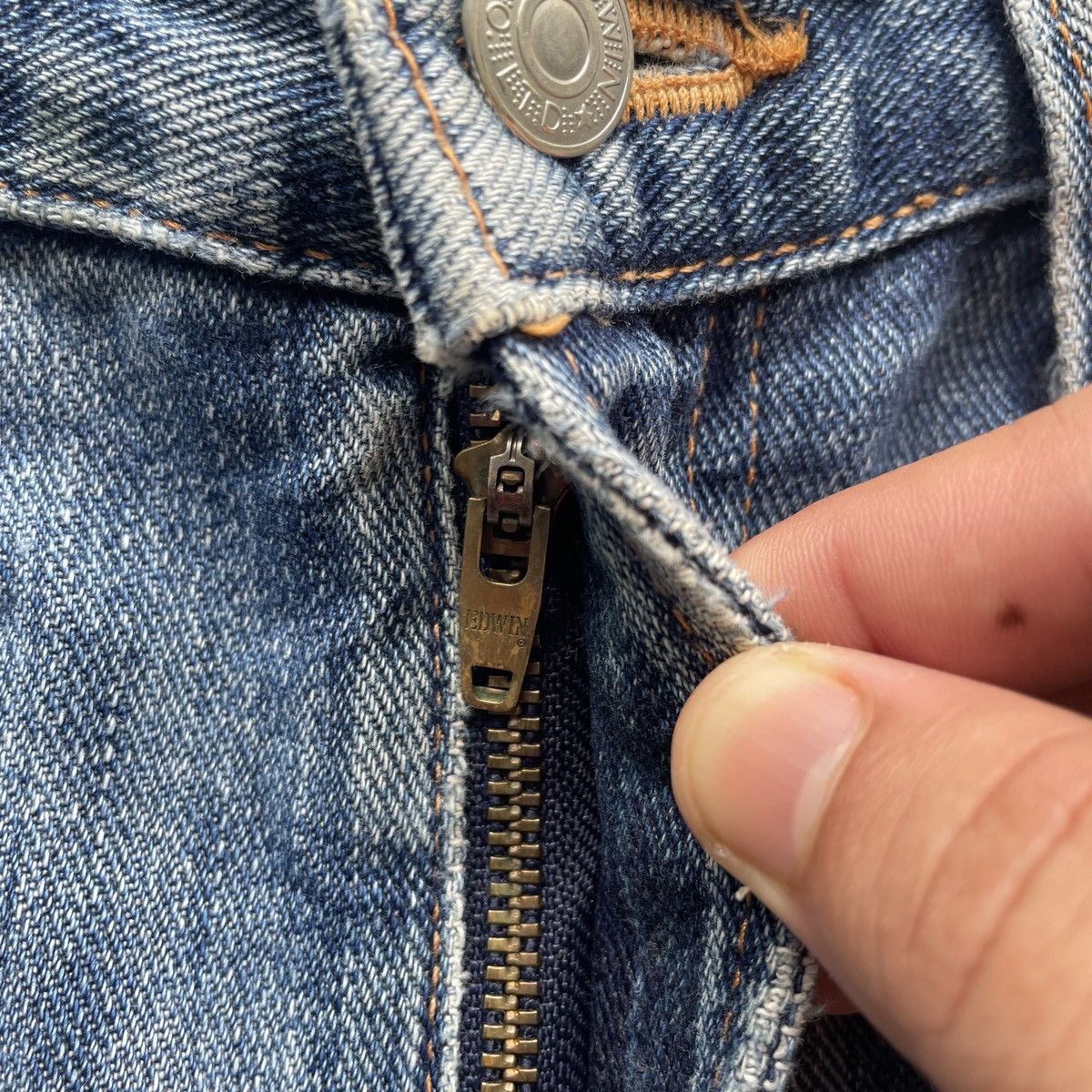 Edwin × Japanese Brand W32 Vintage Edwin Made In Japan Faded Distressed Jeans Pants Size US 32 / EU 48 - 7 Thumbnail