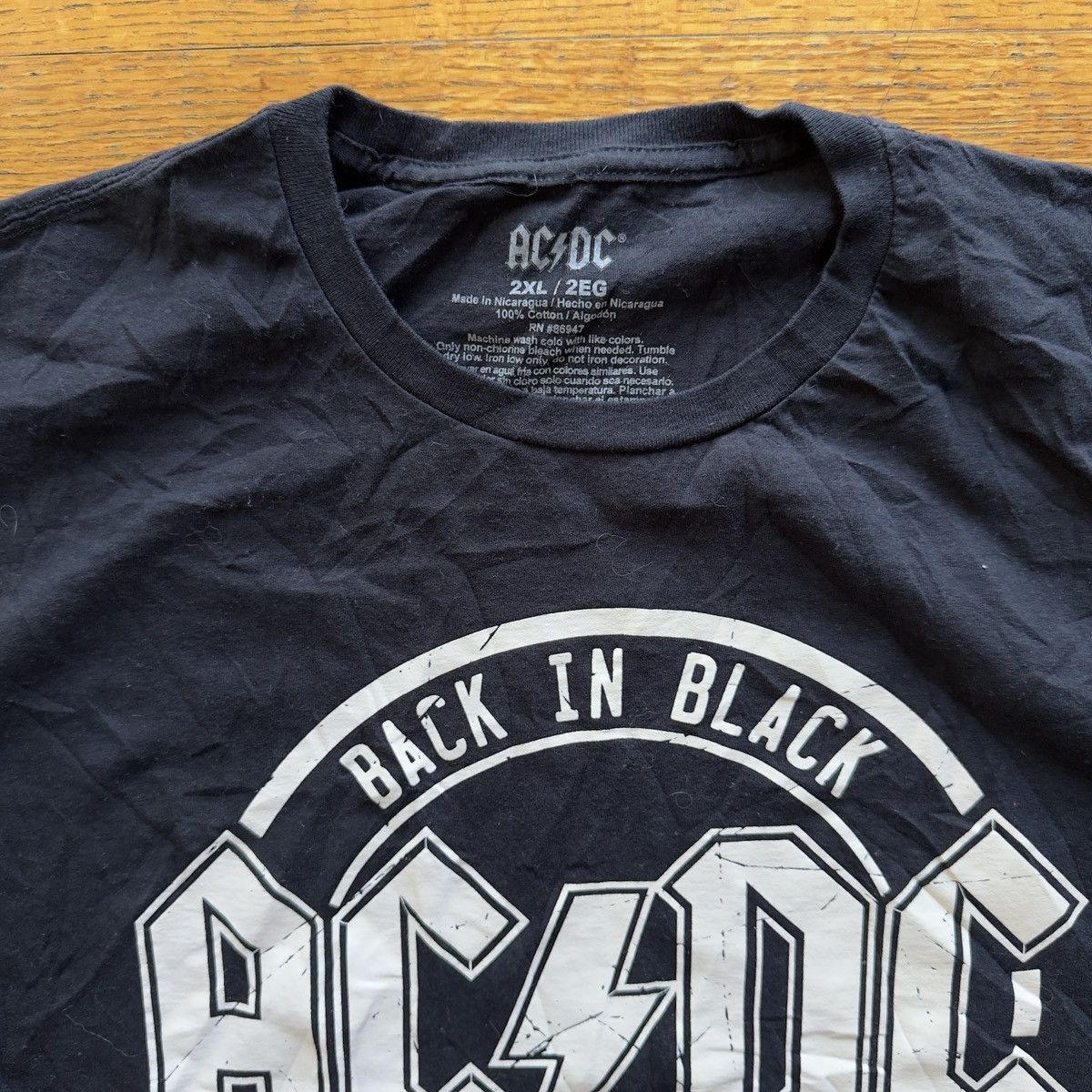 AC/DC AC/DC Back in black World Tour 1980-1981 2XL Size US L / EU 52-54 / 3 - 2 Thumbnail