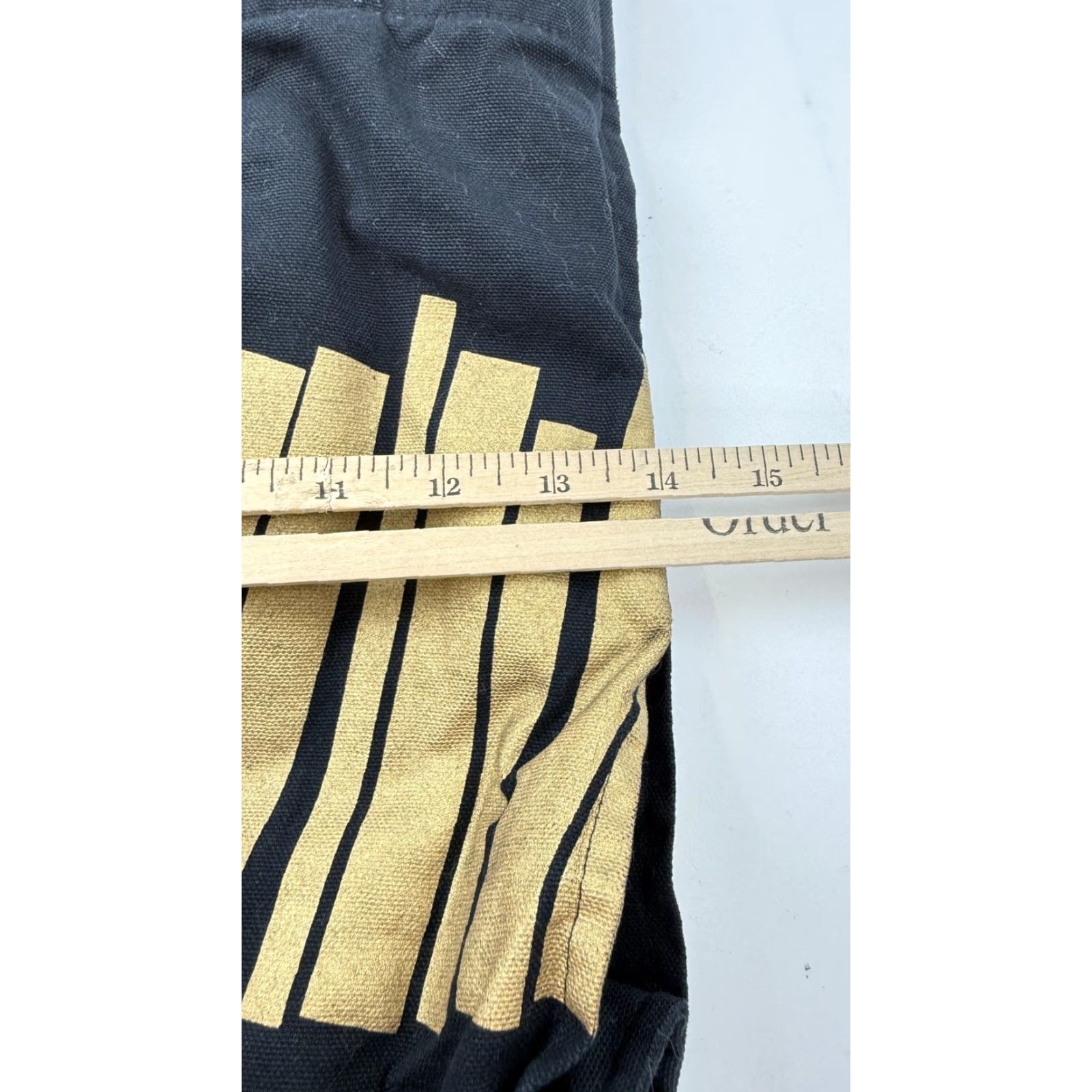 Vintage Barnes & Noble Tote Bag Black Gold Canvas Bookstore Reusable Shopper Grocery Size ONE SIZE - 6 Thumbnail