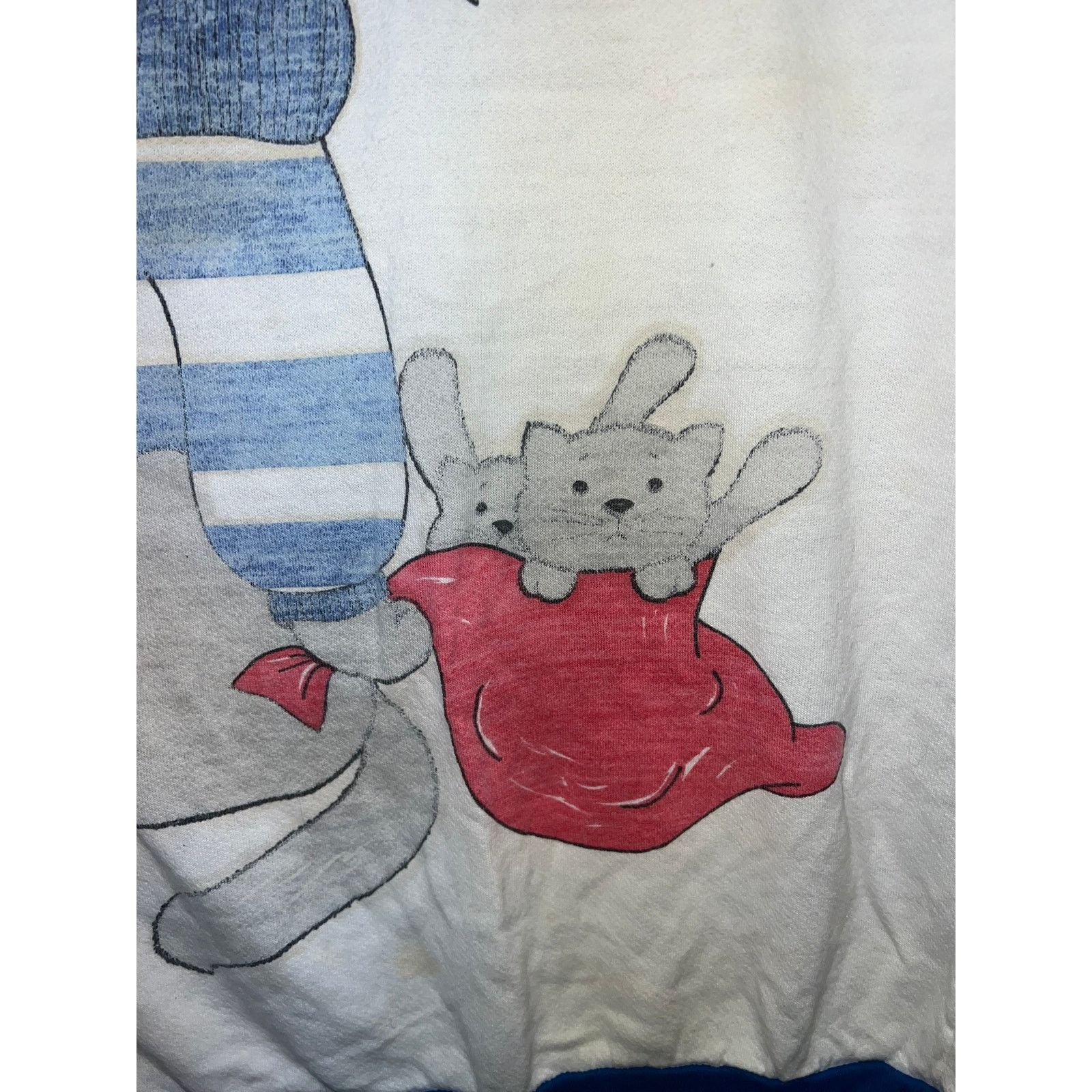 Vintage Vintage Cat Sleeper Shirt Napping Nap Graphic Top Tee 80s 13 Size XL / US 12-14 / IT 48-50 - 4 Thumbnail