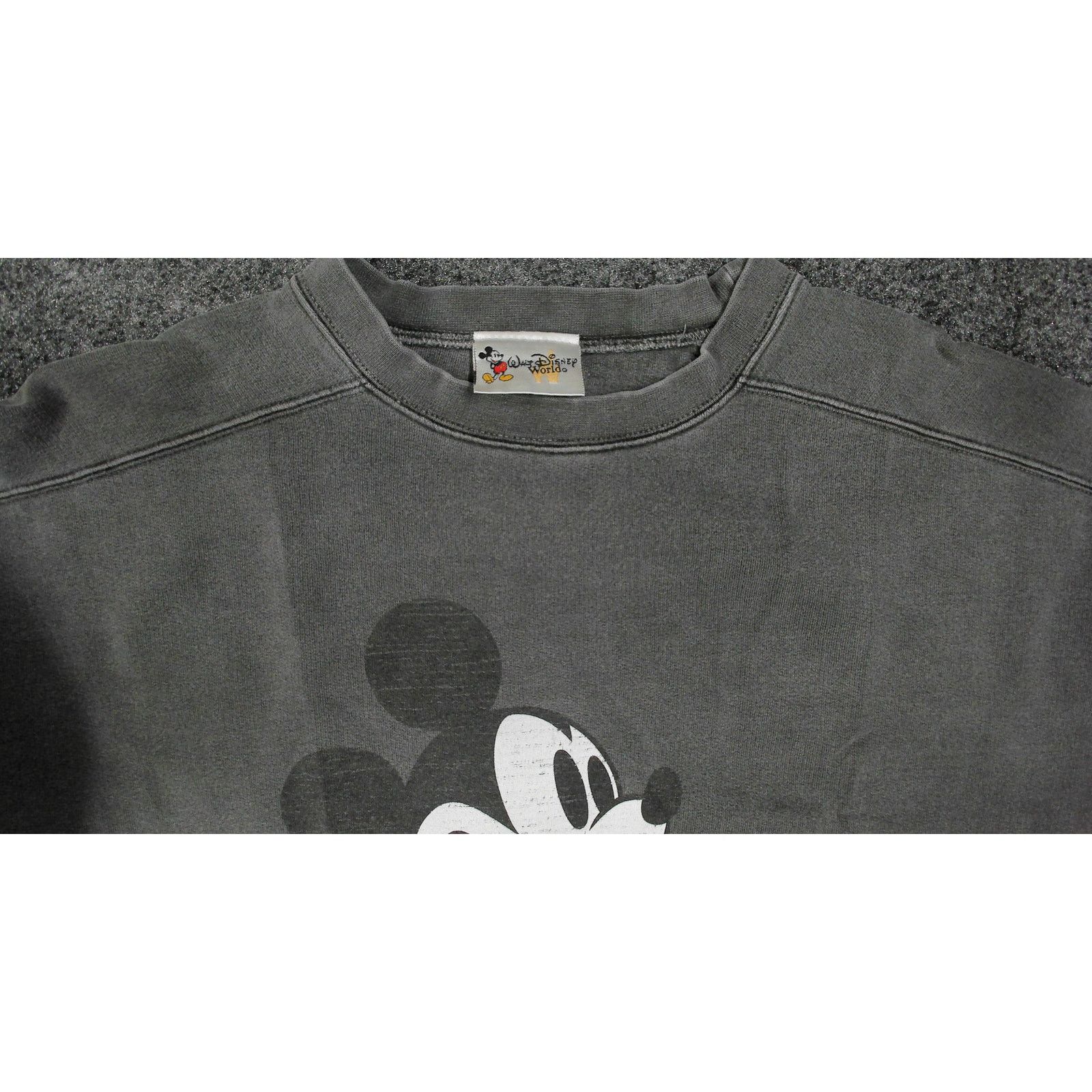 Disney Y2K Disney Faded Boxy Drop-Shoulder Mickey Mouse Sweatshirt Size US L / EU 52-54 / 3 - 10 Thumbnail