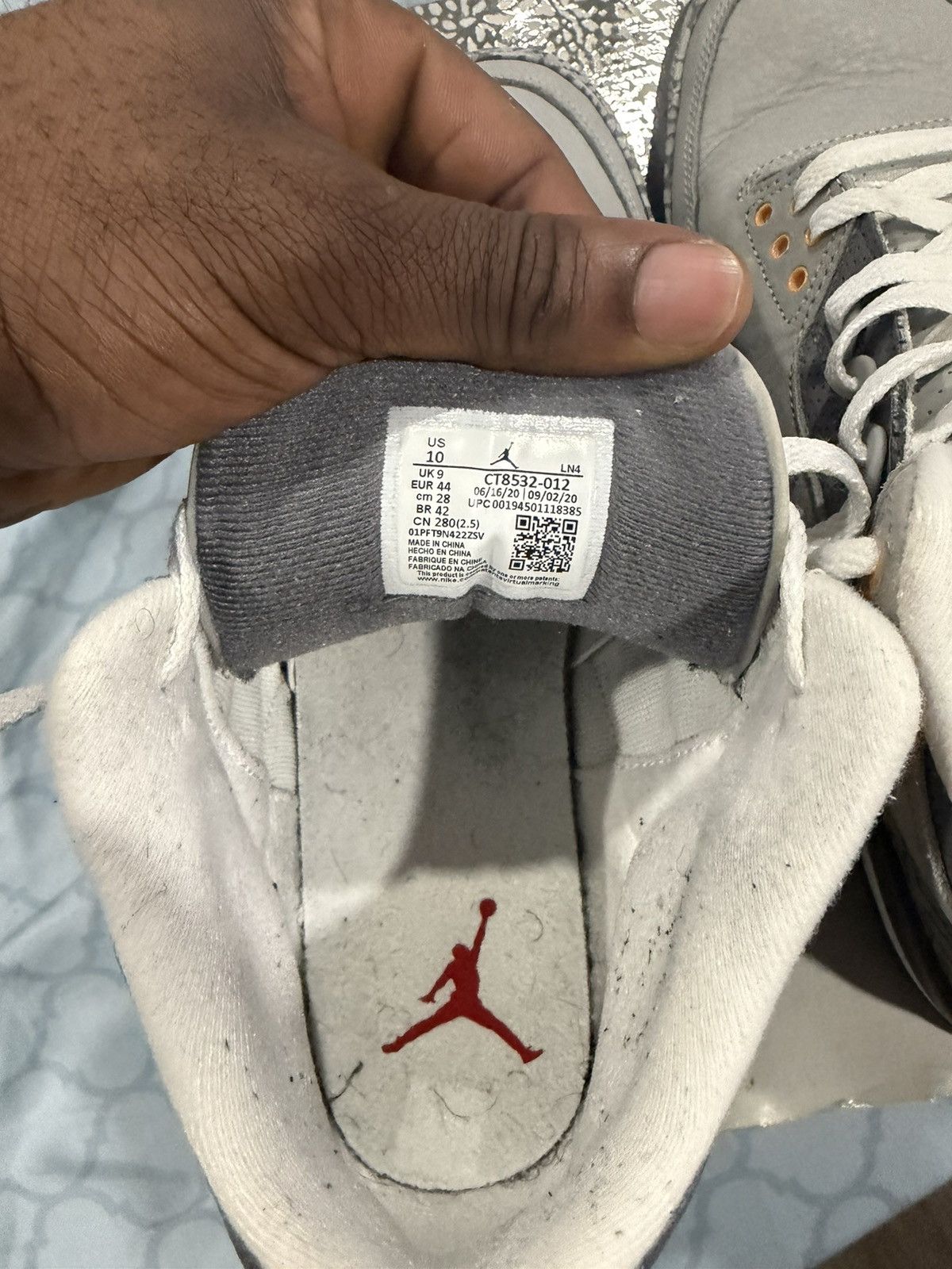 Jordan Brand Air Jordan 3 Retro “Cool Grey” 2021 Size US 10 / EU 43 - 6 Thumbnail
