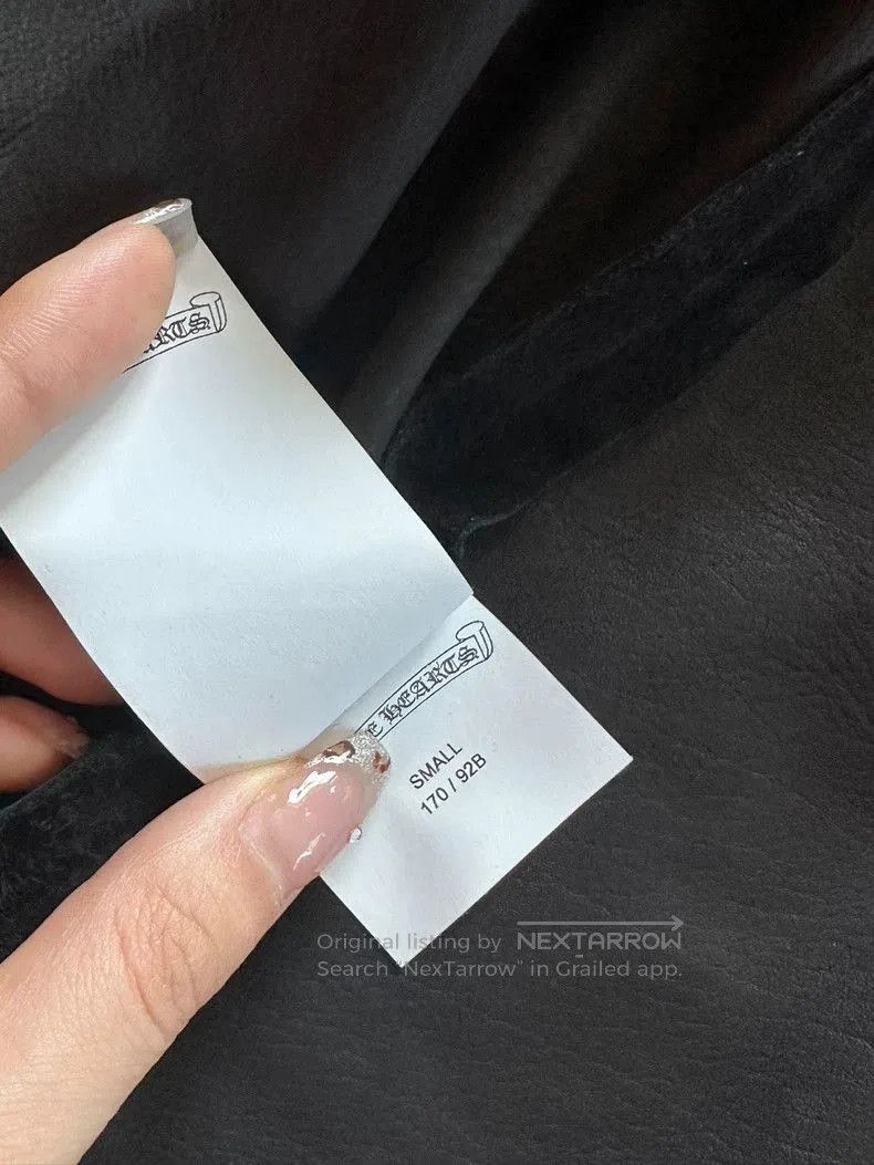 Chrome Hearts Black Suede Short Sleeve Jacket. Size US M / EU 48-50 / 2 - 4 Thumbnail