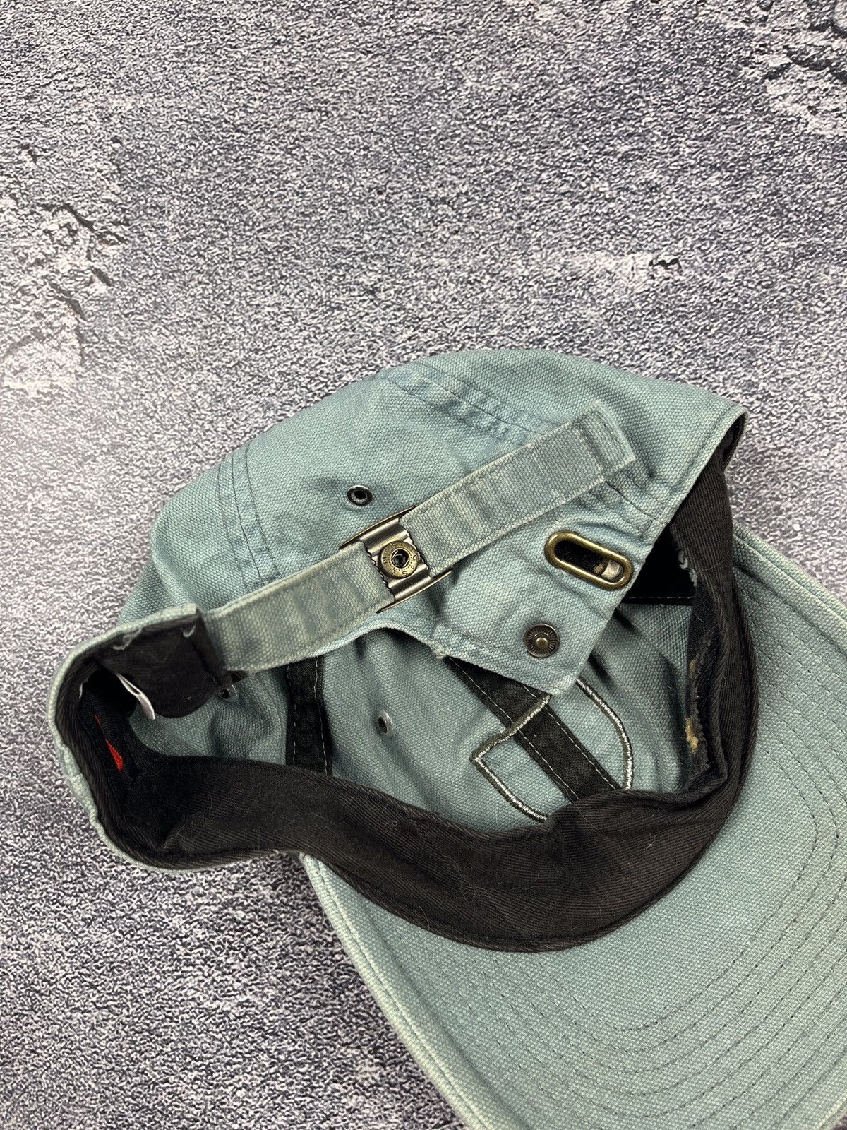 Nike × Vintage Nike Athletic Vintage 90s Fade Spellout Logo Mini Swoosh Hat Size ONE SIZE - 4 Thumbnail