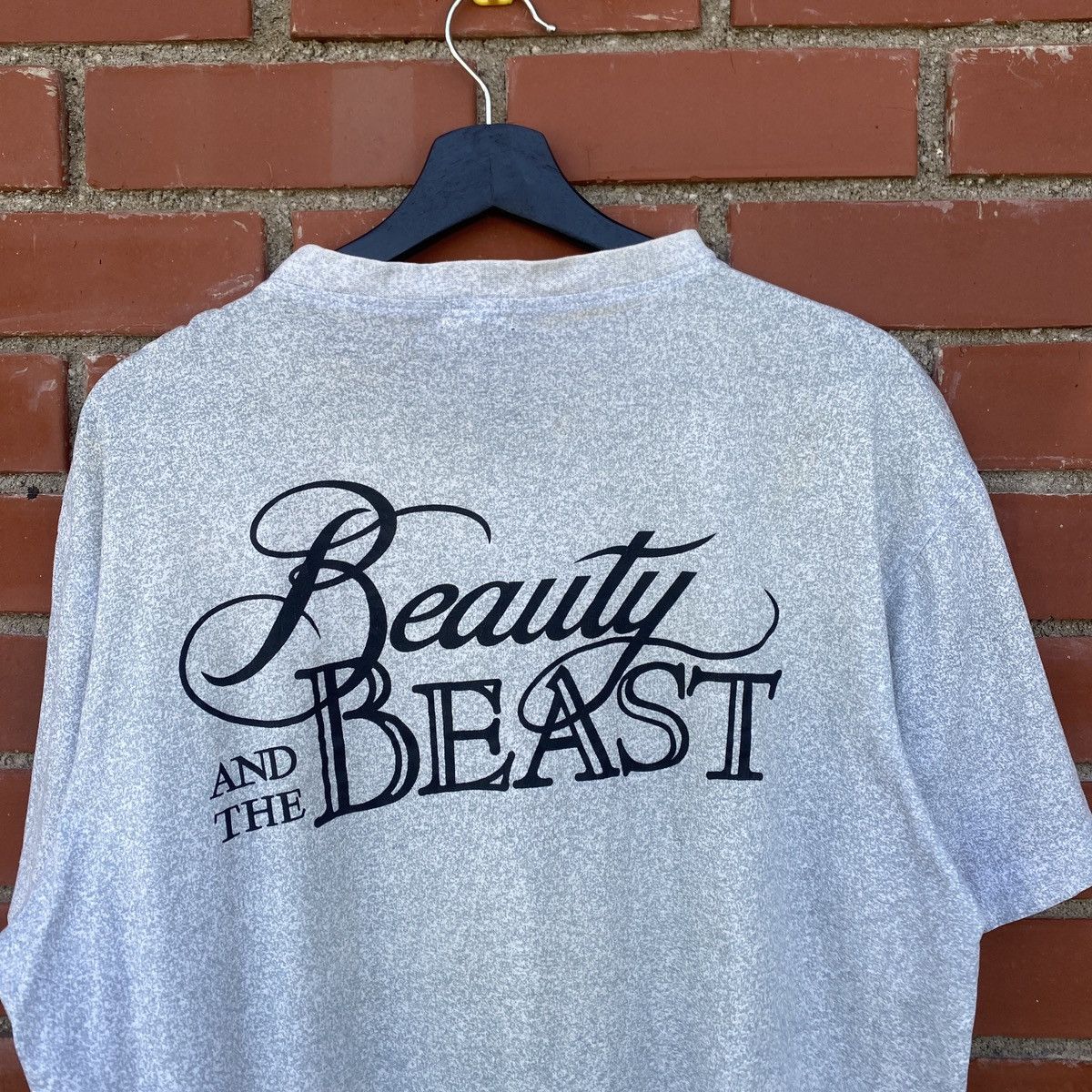 Disney Vintage Beauty & Beast Sketch Art Tshirt Size US XL / EU 56 / 4 - 8 Thumbnail