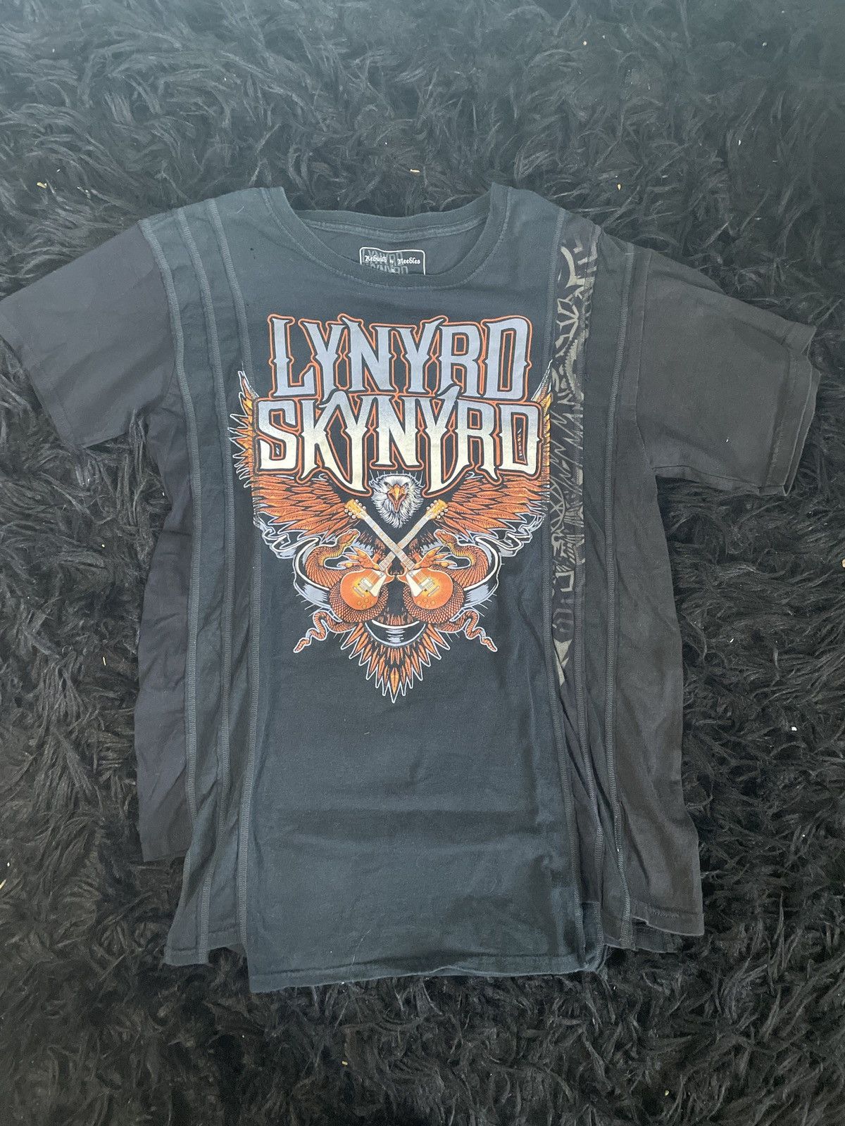 image of Lynyrd Skynyrd Needles Rebuild Tee in Black, Men's (Size Small)
