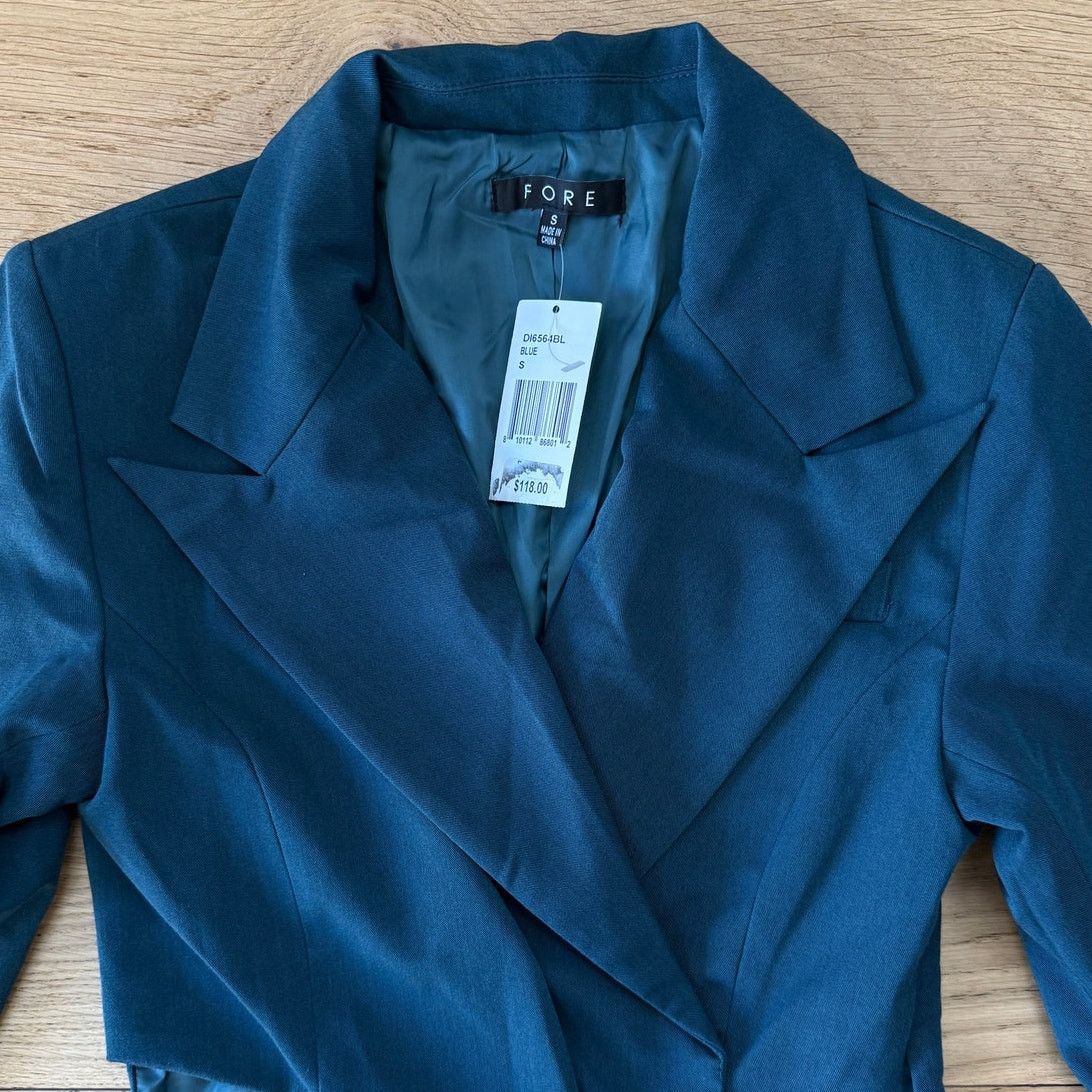 Bloomingdale's NWT FORE Blazer Long Sleeve Mini Cocktail Sheath Dress Size S / US 4 / IT 40 - 3 Thumbnail