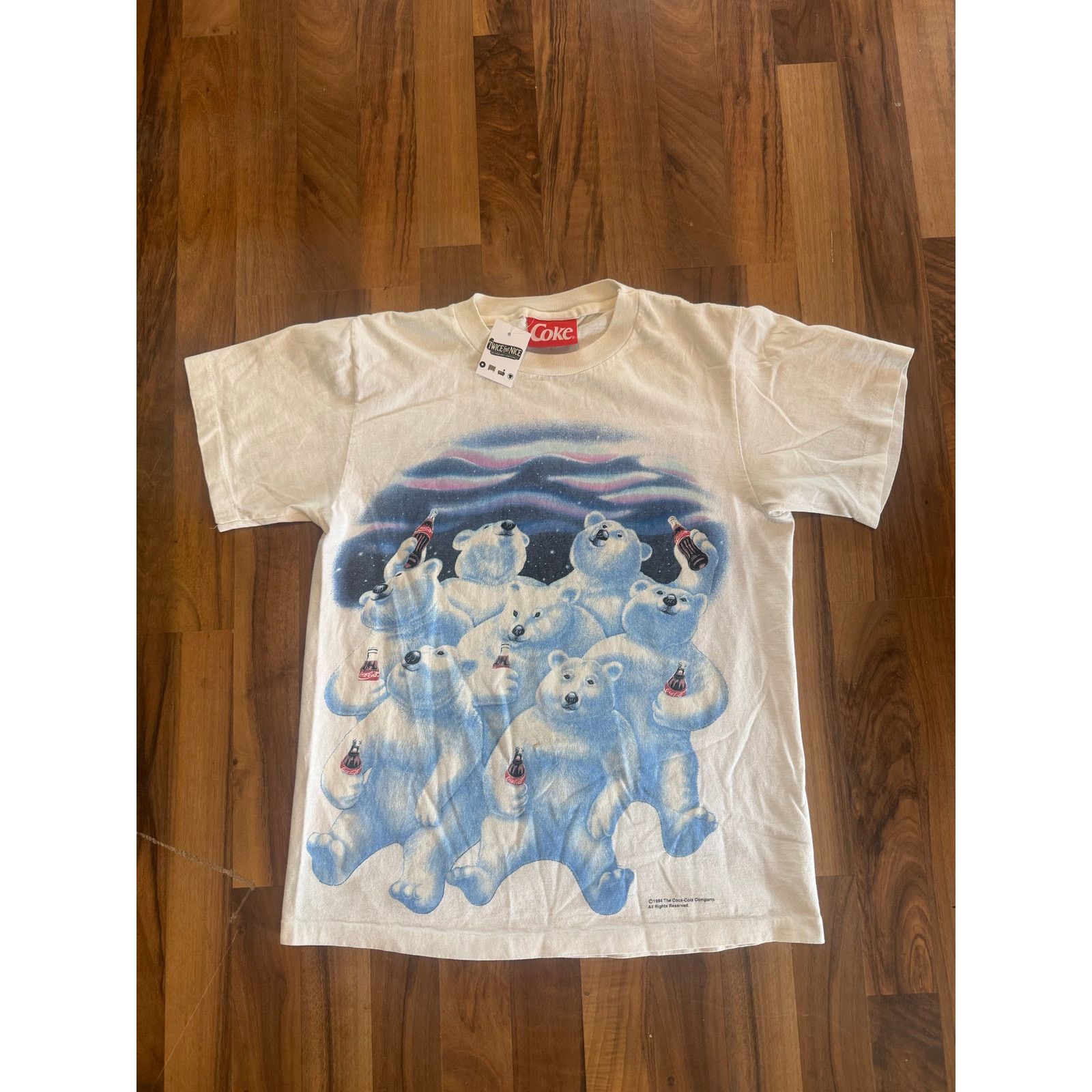 Coca Cola 1994 Coke Polar Bear Group Hanging out Size Medium Size US M / EU 48-50 / 2 - 1 Thumbnail
