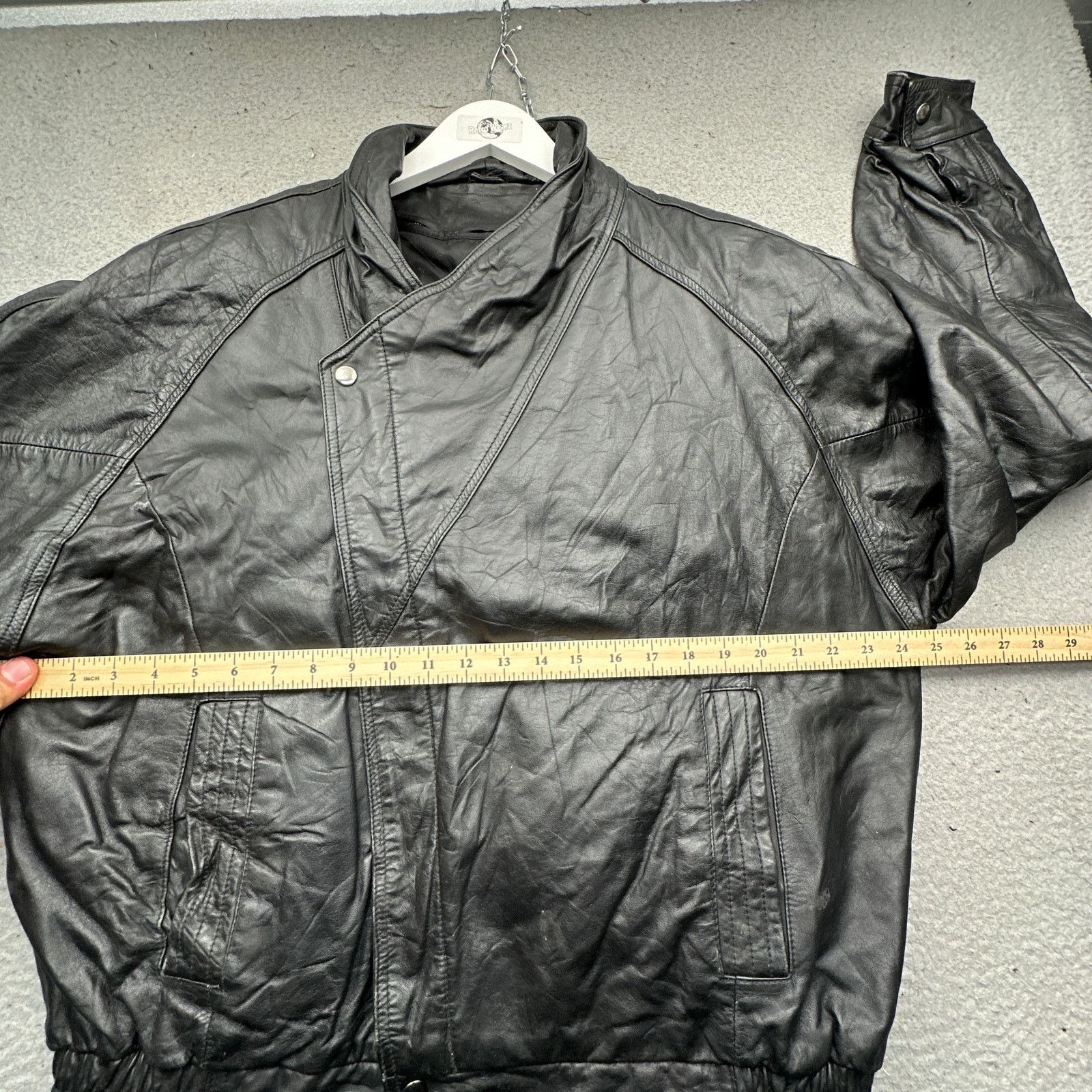 Other VTG Bermans Thinsulate Leather Moto Jacket Large Long Rider Size US L / EU 52-54 / 3 - 4 Thumbnail