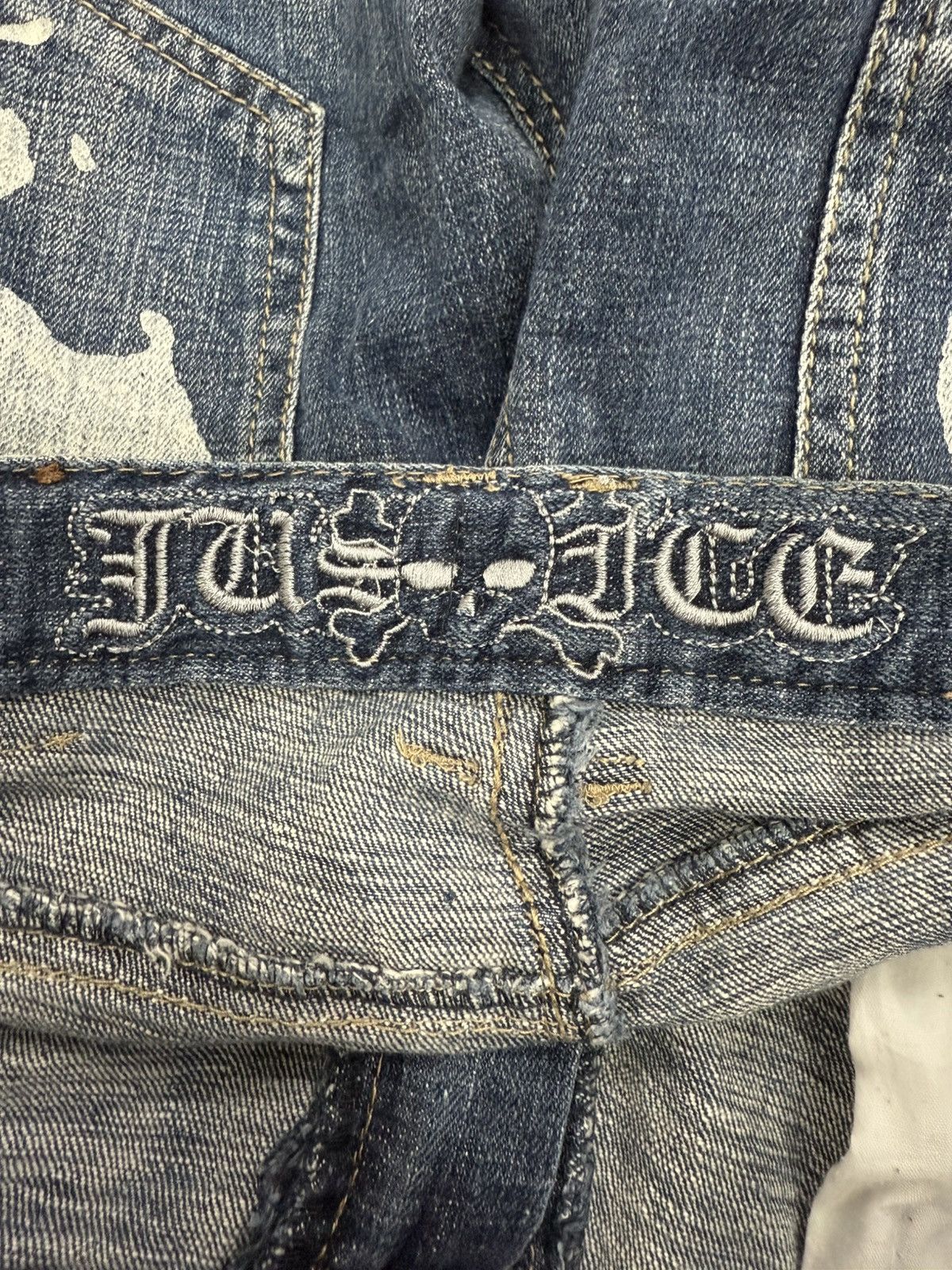 Hysteric Glamour × Japanese Brand Hysteric Glamour Style Poems Skull Studded Jeans Size US 30 / EU 46 - 19 Thumbnail