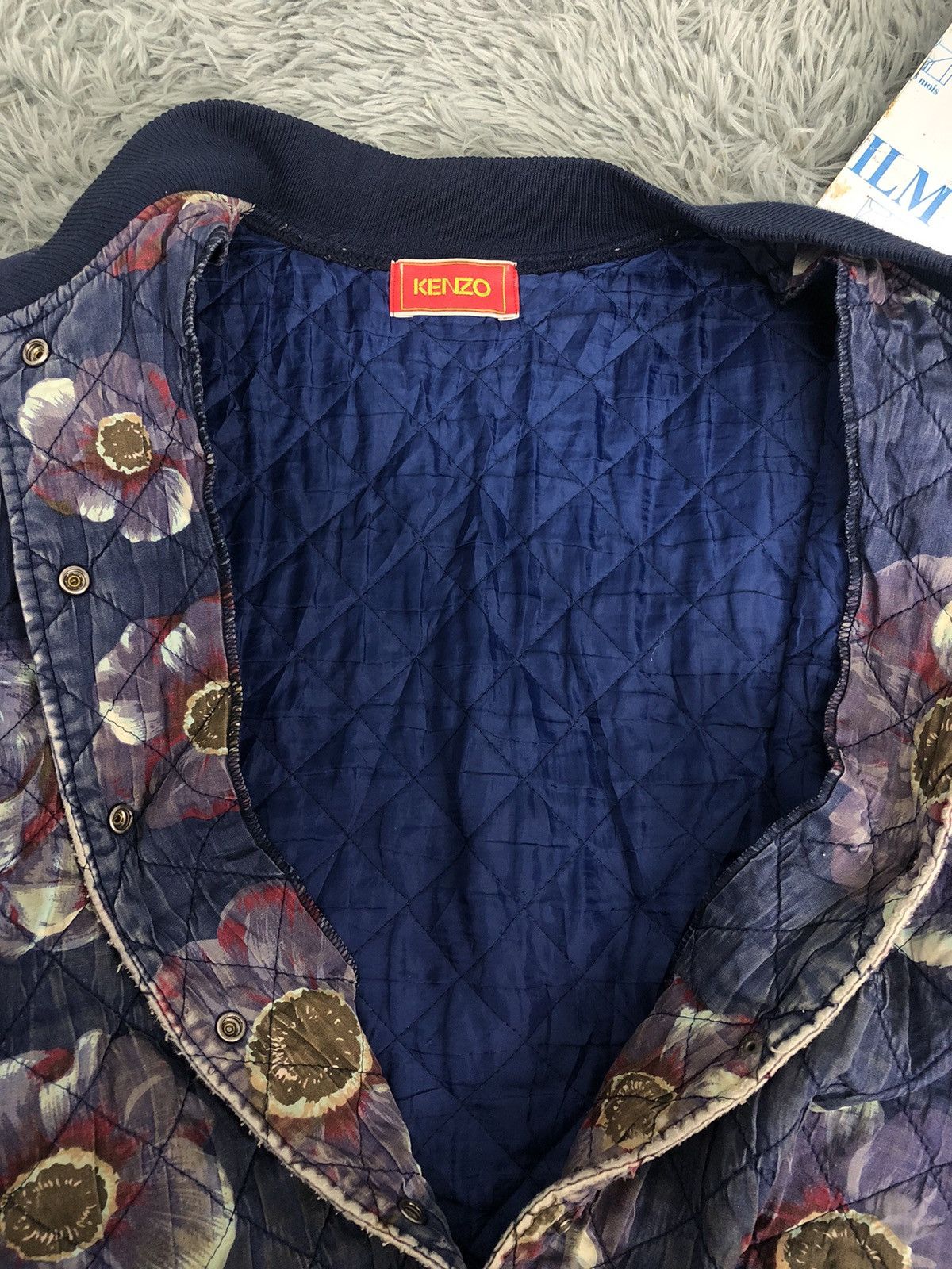 Japanese Brand × Kenzo Kenzo Distressed Quilted Jacket Size US L / EU 52-54 / 3 - 8 Thumbnail