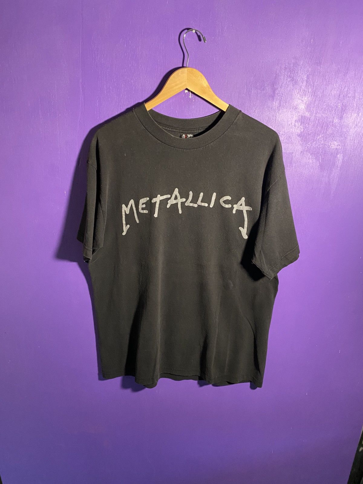 Band Tees Vintage 90s Metallica waz here faded tour tee Size US L / EU 52-54 / 3 - 1 Thumbnail