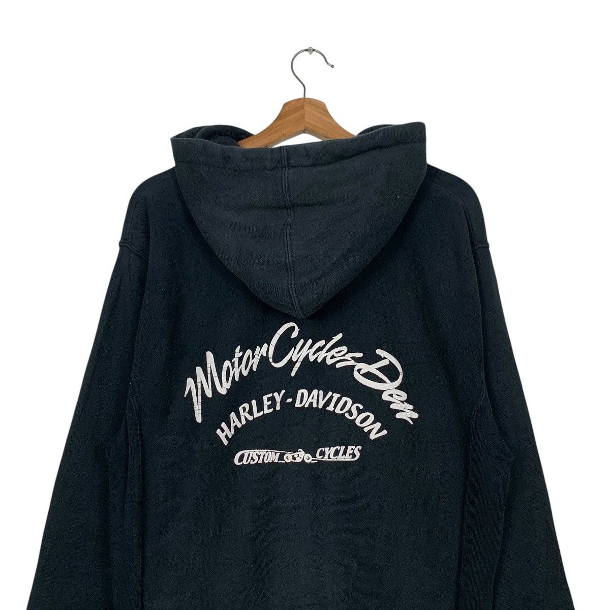 Harley Davidson HARLEY DAVIDSON Big Logo Zipper Hoodie Sweatshirt #2662-C119 Size US M / EU 48-50 / 2 - 2 Thumbnail