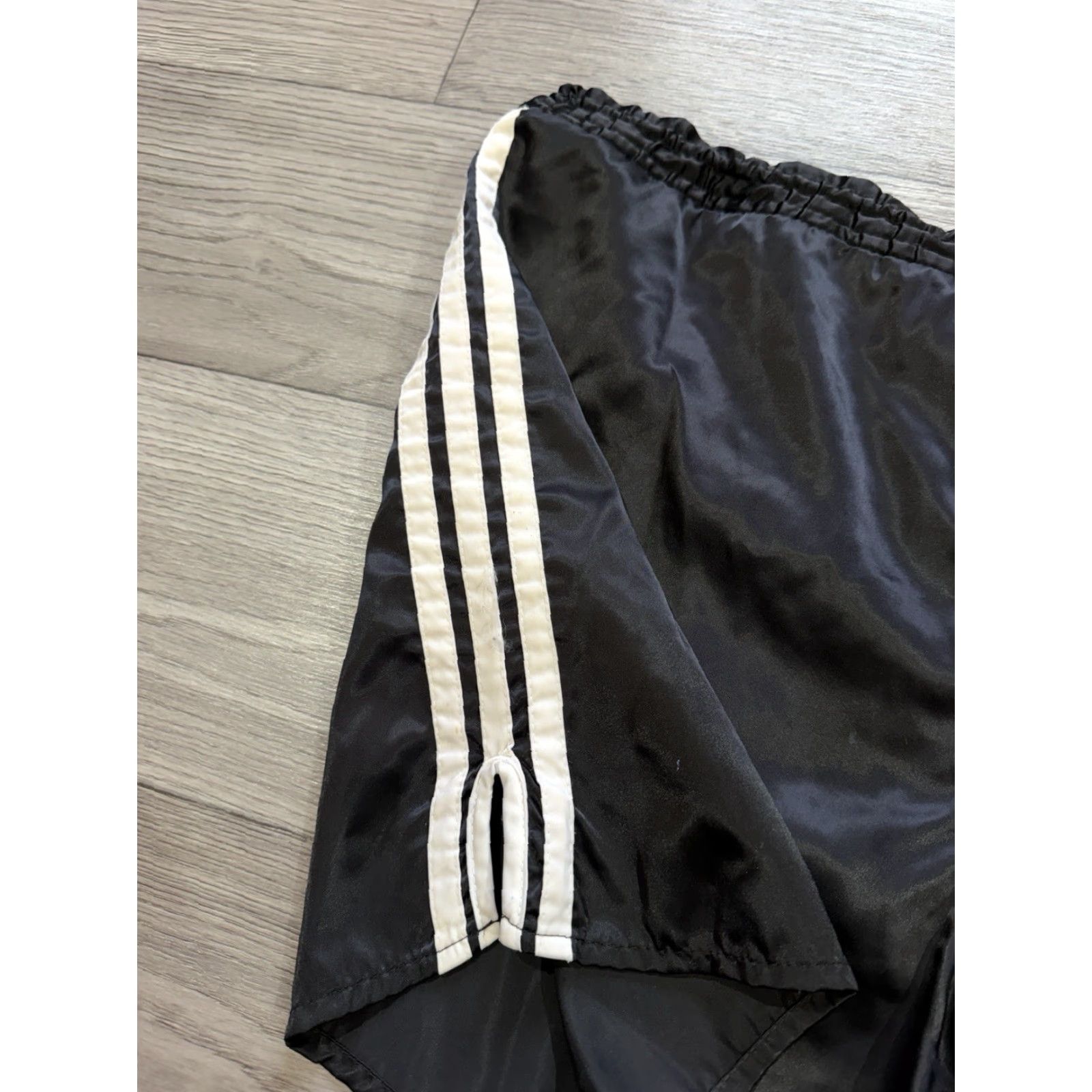 Adidas VINTAGE adidas SHORTS Black L 1980s Sprinter Running Football Soccer Mens Boys Size US 33 - 6 Thumbnail