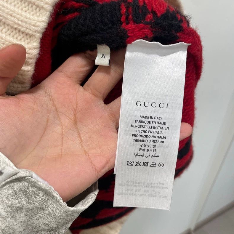 Gucci Gucci Old flower full LOGO zipper sweater knitted jacket 25 Size US XL / EU 56 / 4 - 4 Thumbnail
