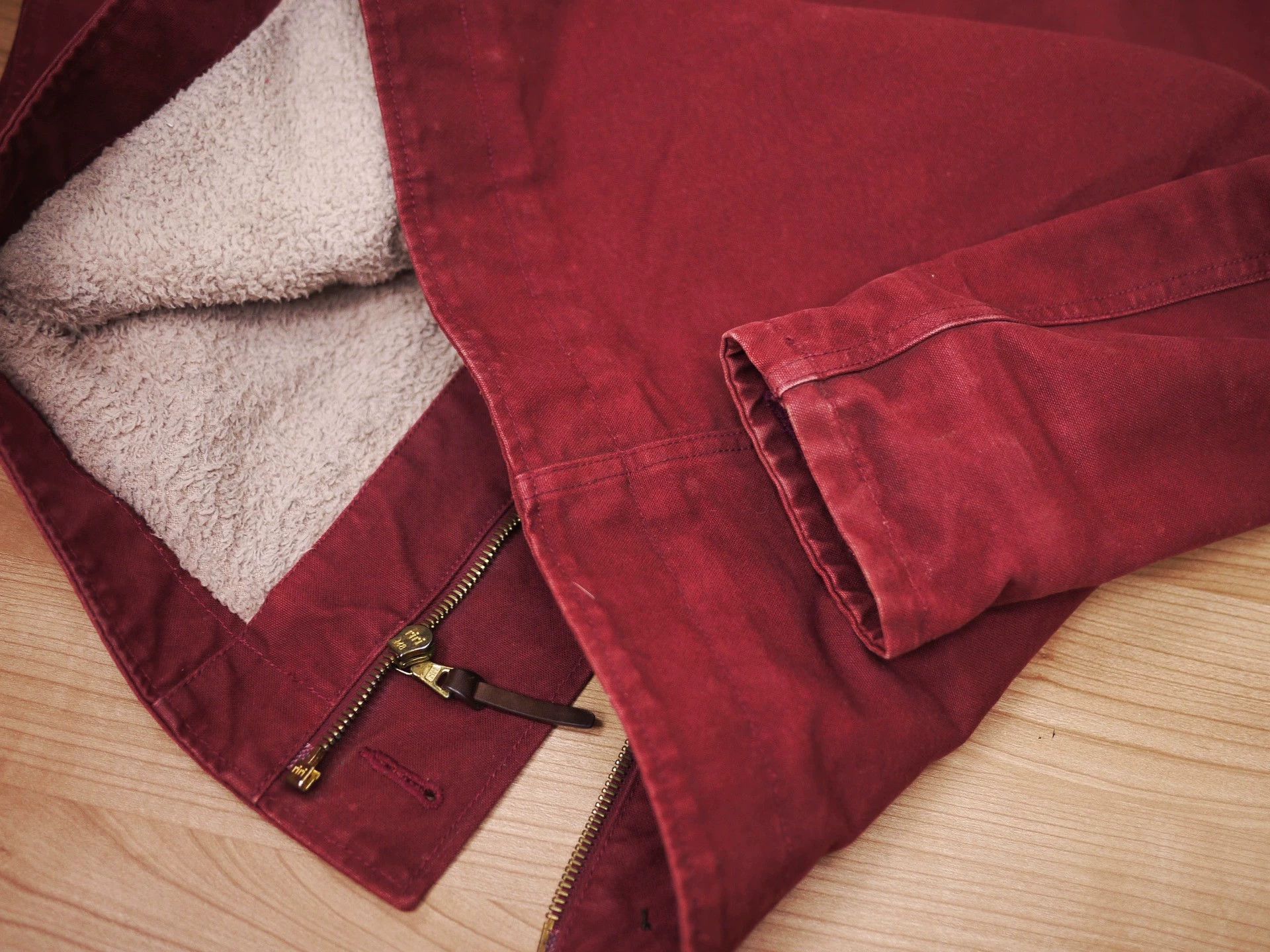 Visvim VISVIM DECKHAND JKT BURGUNDY 2 Used Size US M / EU 48-50 / 2 - 8 Thumbnail