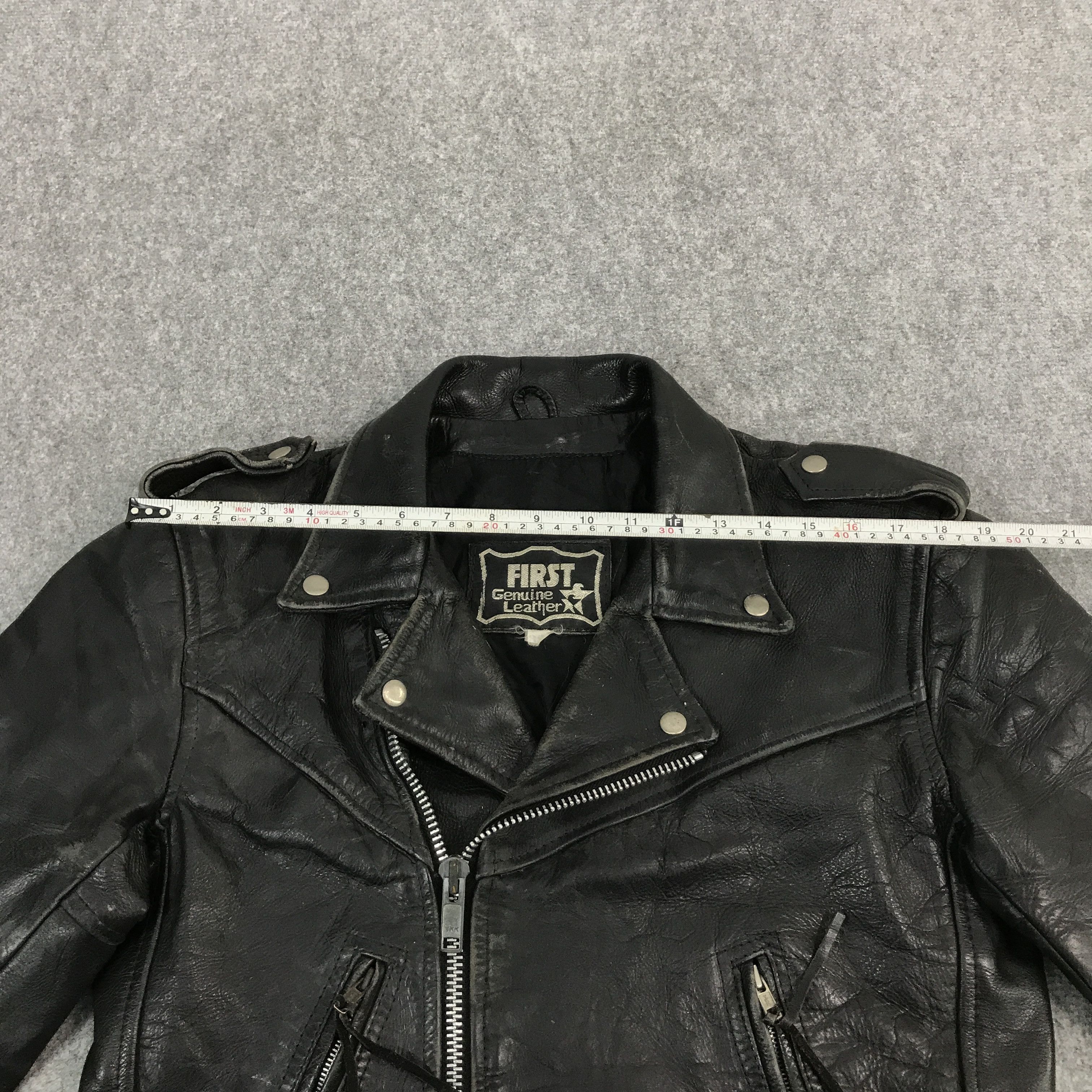 Japanese Brand × Leather 🔥First Double collar Leather jacket Size US M / EU 48-50 / 2 - 8 Thumbnail