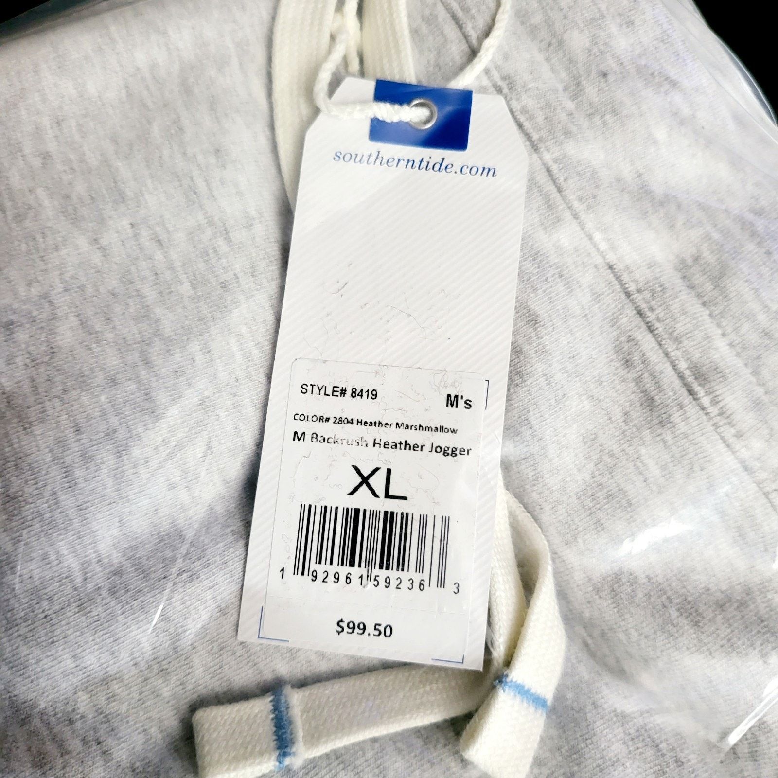 Southern Tide NWT Southern Tide Backrush Heather Joggers Pants Marshmallow Size US 40 / EU 56 - 3 Thumbnail
