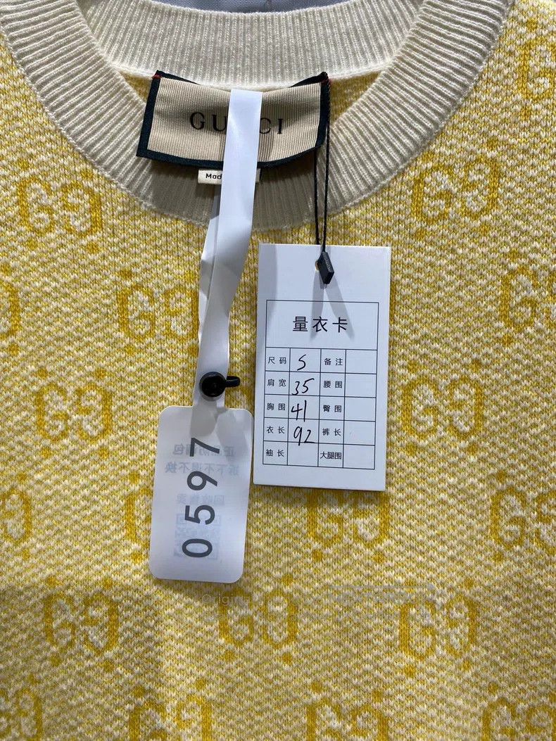 Gucci Gucci Ss24 full-print old-fashioned knitted dress Size S / US 4 / IT 40 - 5 Thumbnail