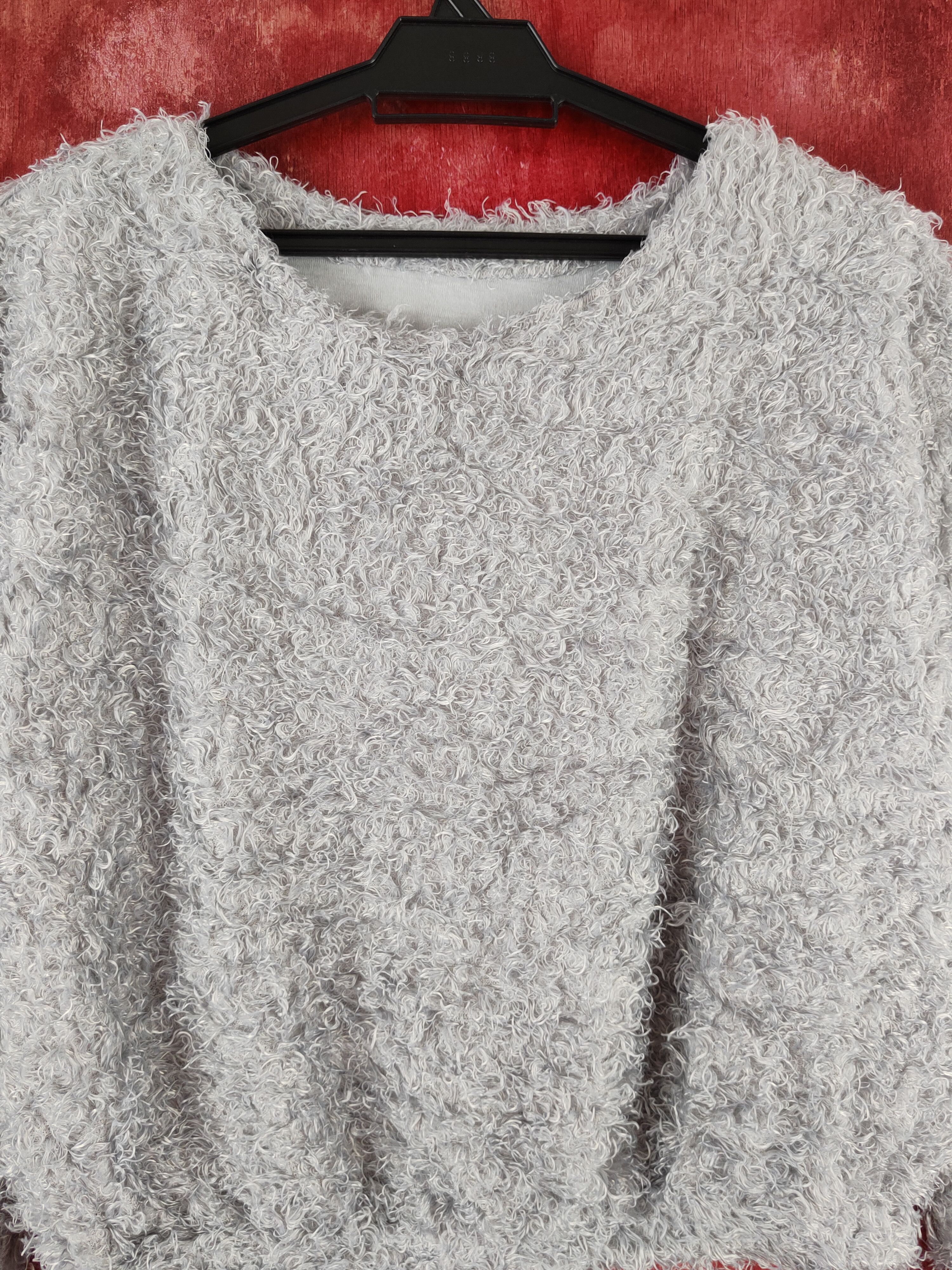 Japanese Brand × Vintage Vassafull Gray Fur Mohair Knitwear (Vintage 💥) Size M / US 6-8 / IT 42-44 - 2 Thumbnail