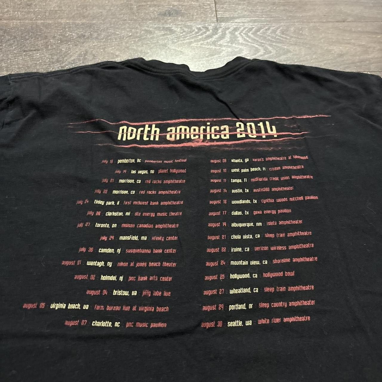 Designer Vintage nine inch nails North America tour t shirt 2014 XL Size US XL / EU 56 / 4 - 4 Thumbnail