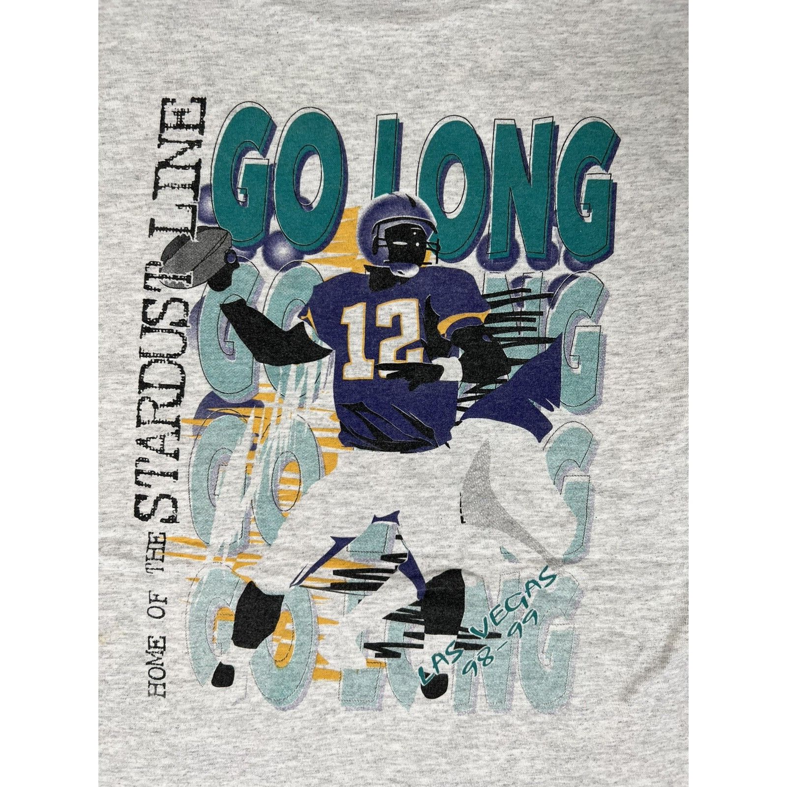 Tultex Vintage Las Vegas Fremont Star Dust Football T-Shirt 1998 90 Size US L / EU 52-54 / 3 - 9 Thumbnail