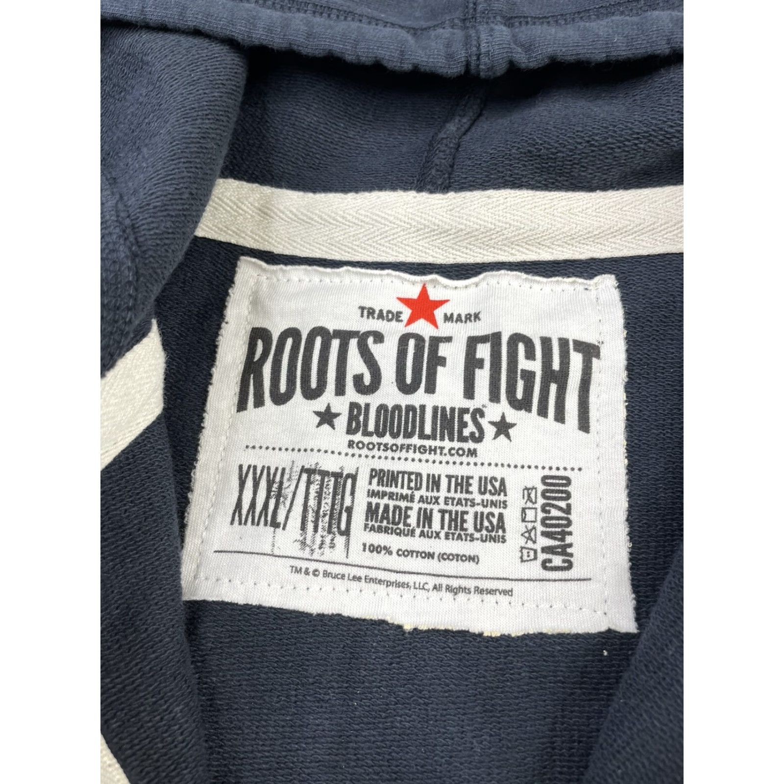 Roots NWT Roots Of Fight Bruce Lee Jeet Kune Do Bloodlines Hoodie Sweatshirt XXXL Men Blue Full Zip Hoodie Size US XXL / EU 58 / 5 - 4 Thumbnail