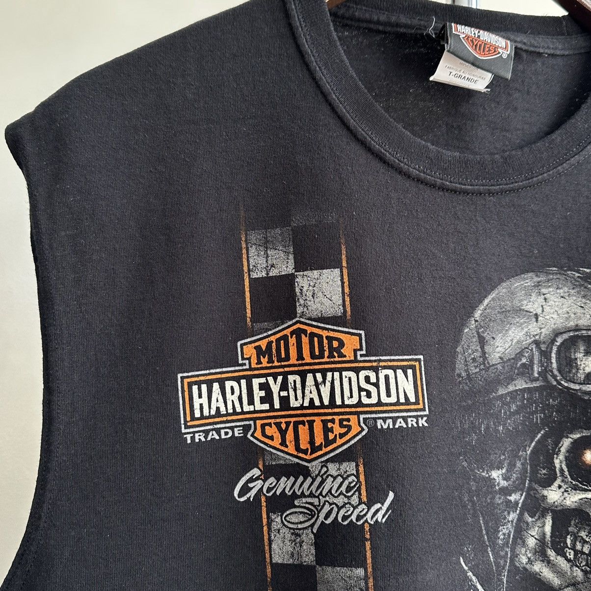 Harley Davidson VINTAGE Y2K HARLEY DAVIDSON SWITZERLAND SKULL GRAPHIC SHIRT Size US XL / EU 56 / 4 - 6 Thumbnail