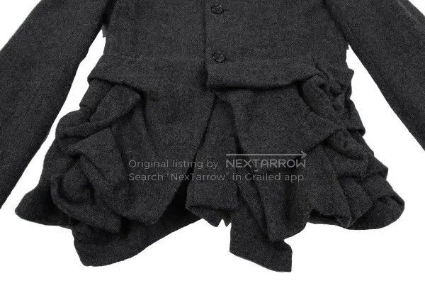 Comme des Garcons Comme Des Garcons Dark Gray Vintage Design Lace Top Size S / US 4 / IT 40 - 8 Thumbnail