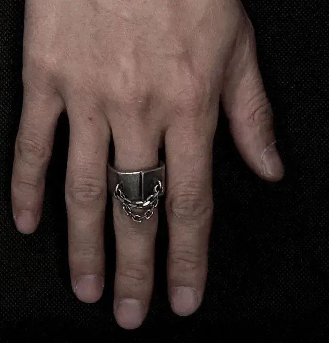 Japanese Brand × Jewelry Vintage Black Stainless Steel Ring (size 7-13) Size ONE SIZE - 1 Thumbnail