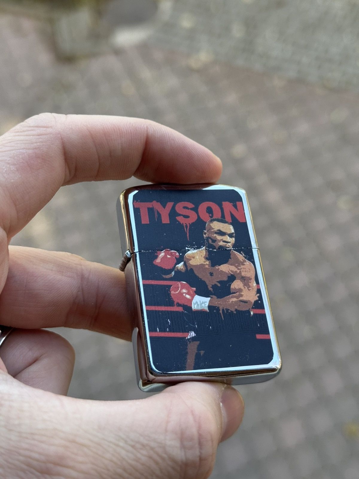 Vintage Vintage Tyson boxing person, cigar lighter, WORK Size ONE SIZE - 1 Thumbnail