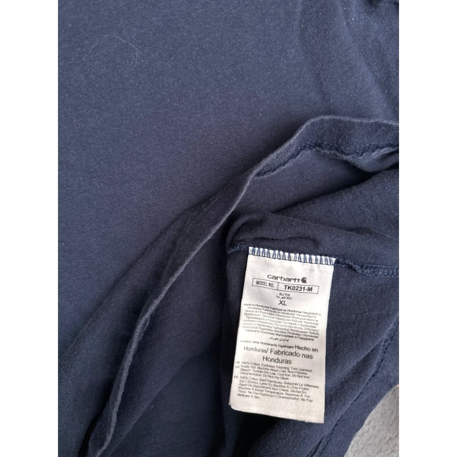 Carhartt Carhartt Shirt Men XL Blue Long Sleeve Crew Neck Cotton Workwear Vintage No Size US XL / EU 56 / 4 - 7 Thumbnail