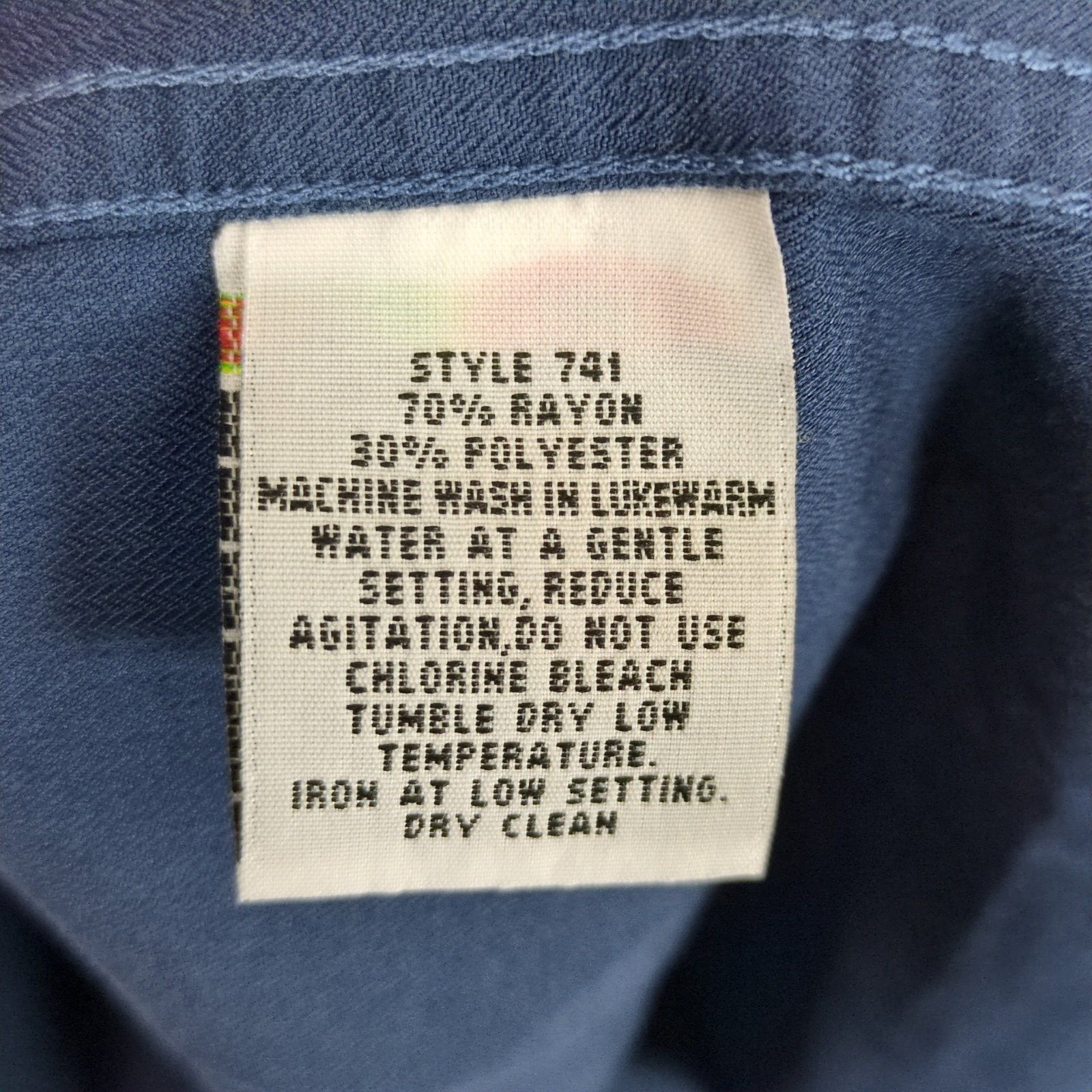 Vintage Vtg Rivers End Trading Co Women's XL Navy Button Front Shirt Size XL / US 12-14 / IT 48-50 - 6 Thumbnail