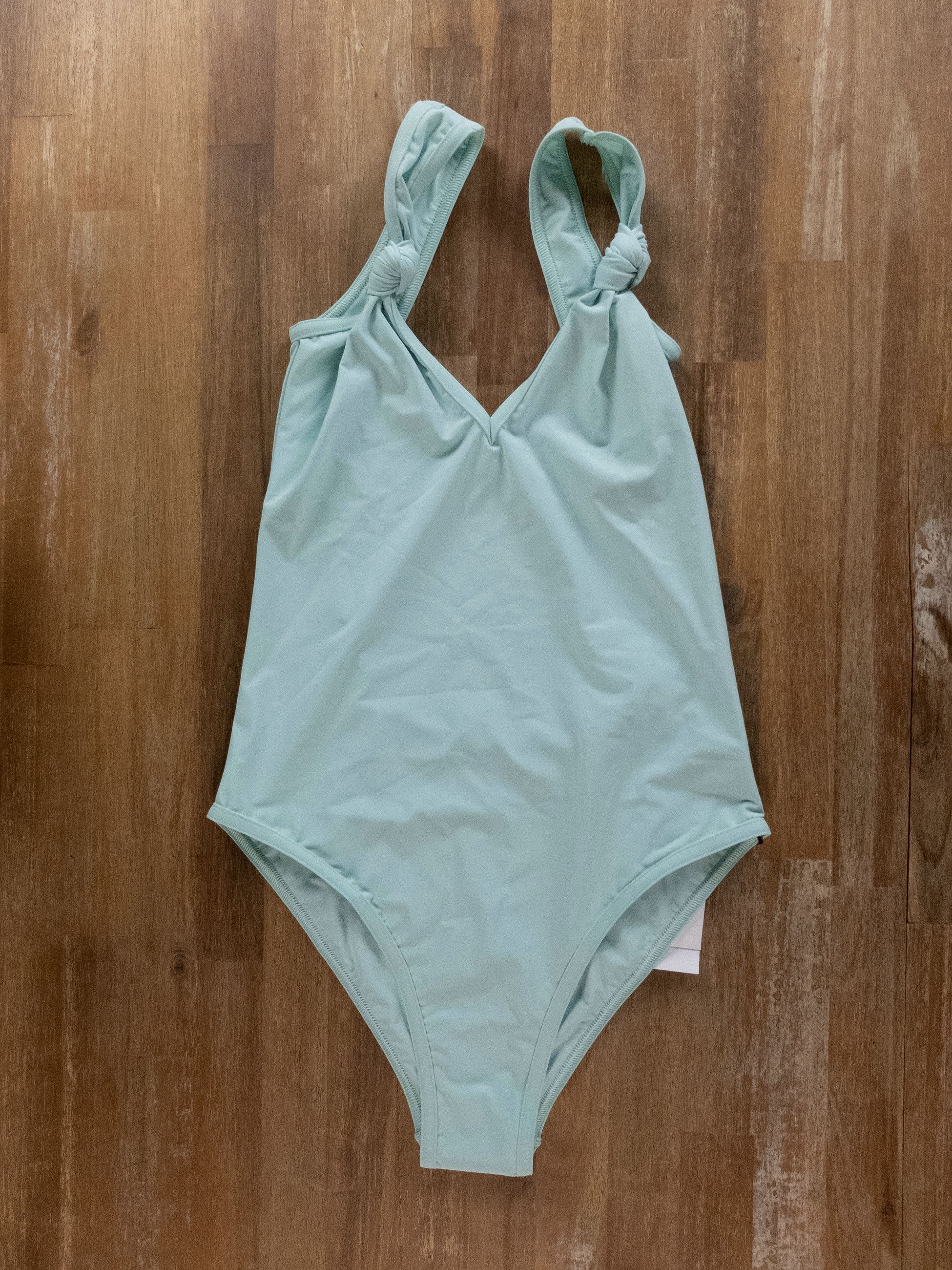 Bottega Veneta BOTTEGA VENETA celadon green one piece swimsuit swimwear M Size 28" / US 6 / IT 42 - 3 Thumbnail