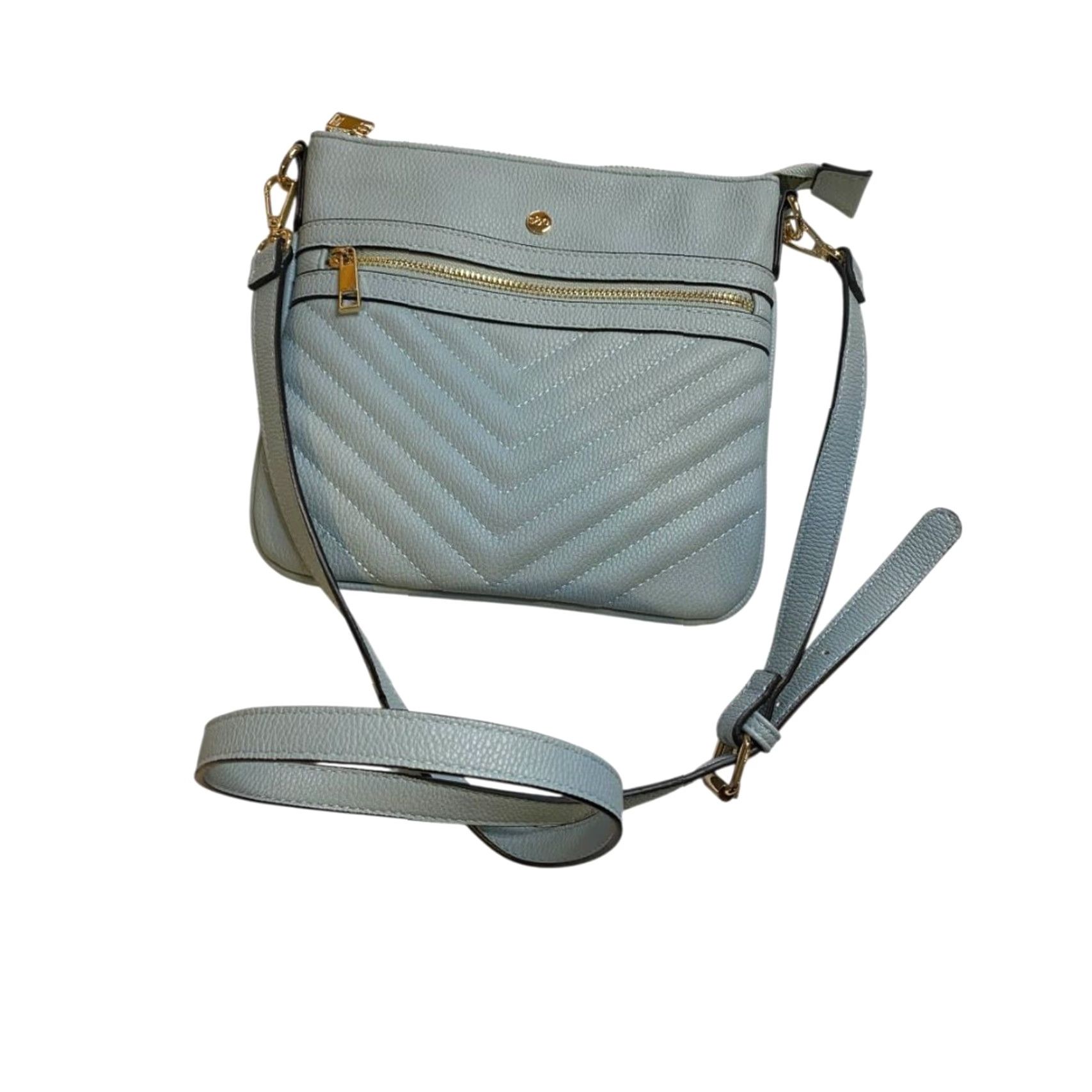 Vintage s&e Robins Egg Blue Vegan Leather Crossbody Bag Purse Handbag Womens Crossbody Bag Size ONE SIZE - 2 Thumbnail