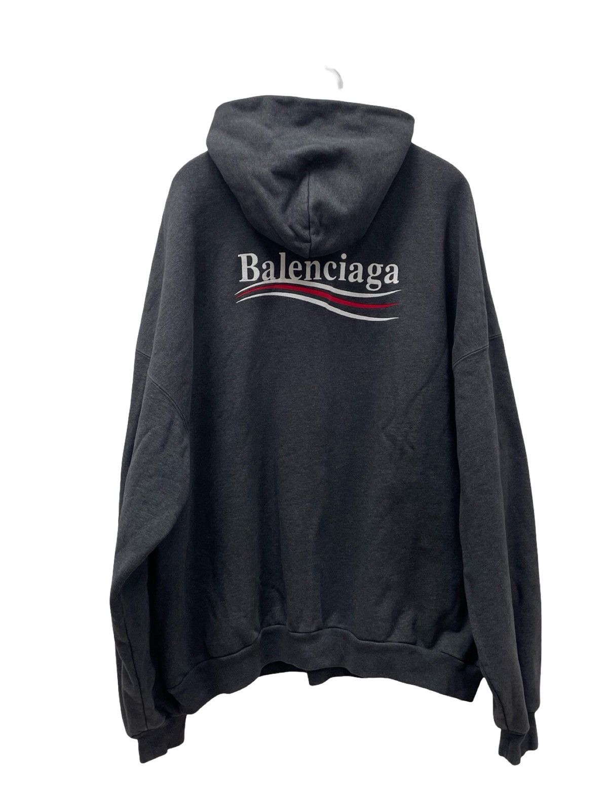 Balenciaga Balenciaga Wave Logo Vintage Oversized Hoodie Size US L / EU 52-54 / 3 - 2 Thumbnail