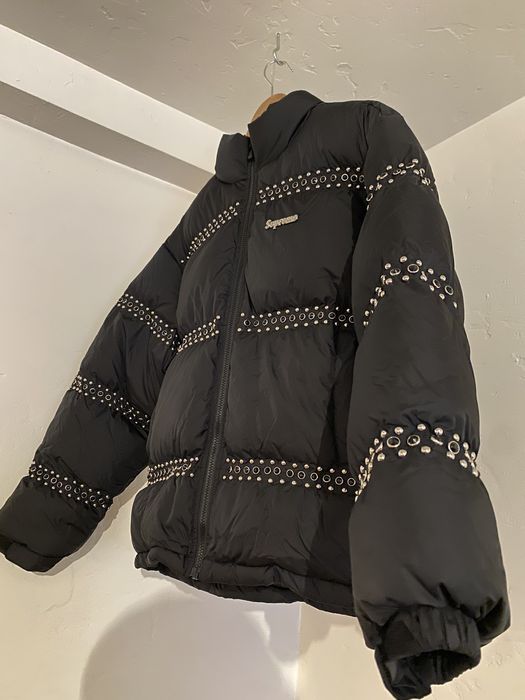 Supreme Supreme / B.B. Simon Studded Puffer Jacket | Grailed