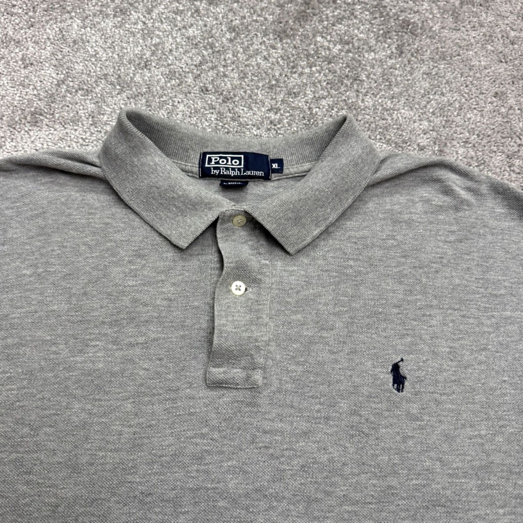 Polo Ralph Lauren Polo Ralph Lauren Polo Shirt Mens XL Gray Short Sleeve Classic Preppy Top Size US XL / EU 56 / 4 - 3 Thumbnail