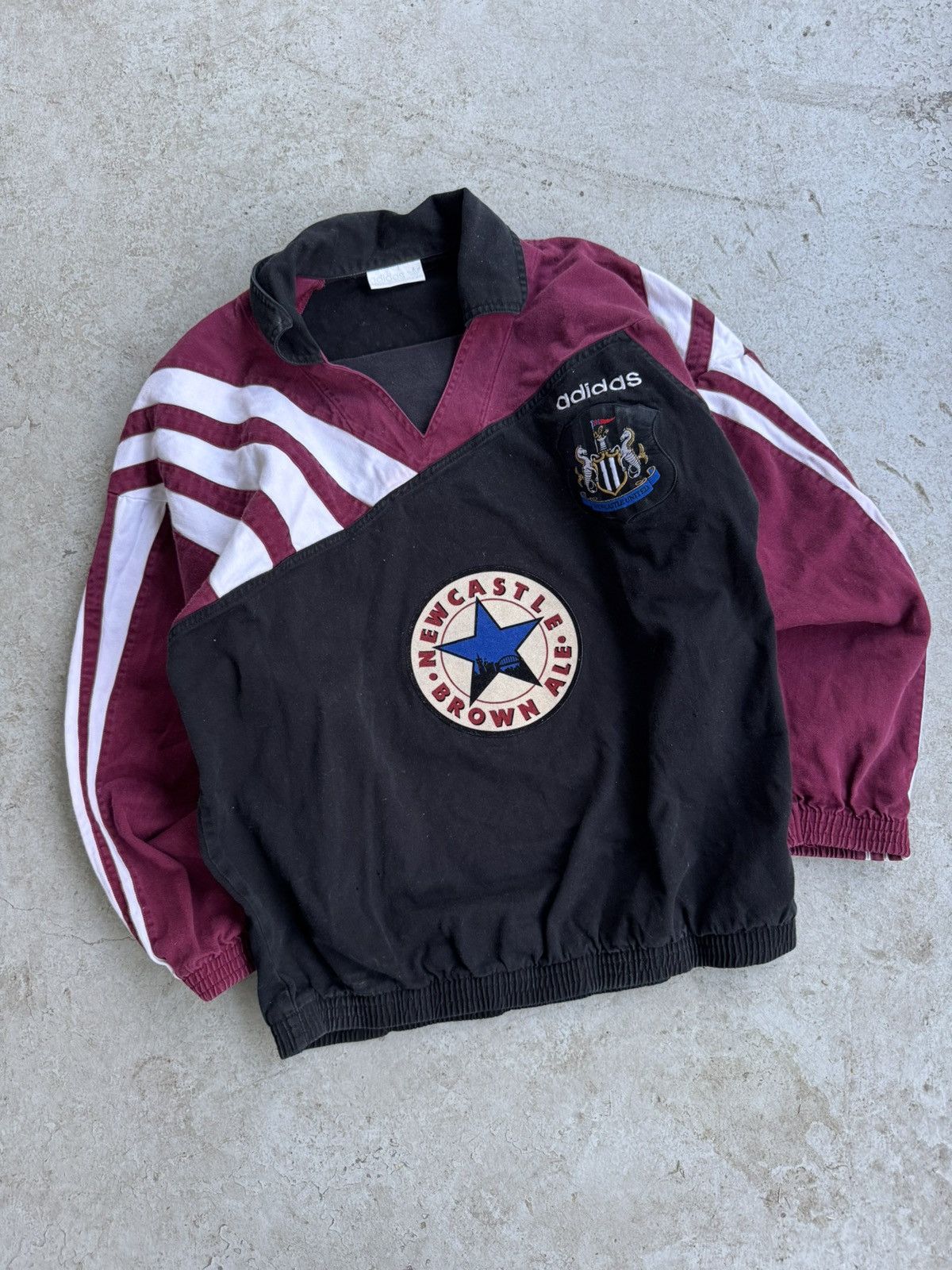 Adidas 1995-96 Newcastle United RARE Adidas Vintage Crewneck Size US M / EU 48-50 / 2 - 2 Thumbnail