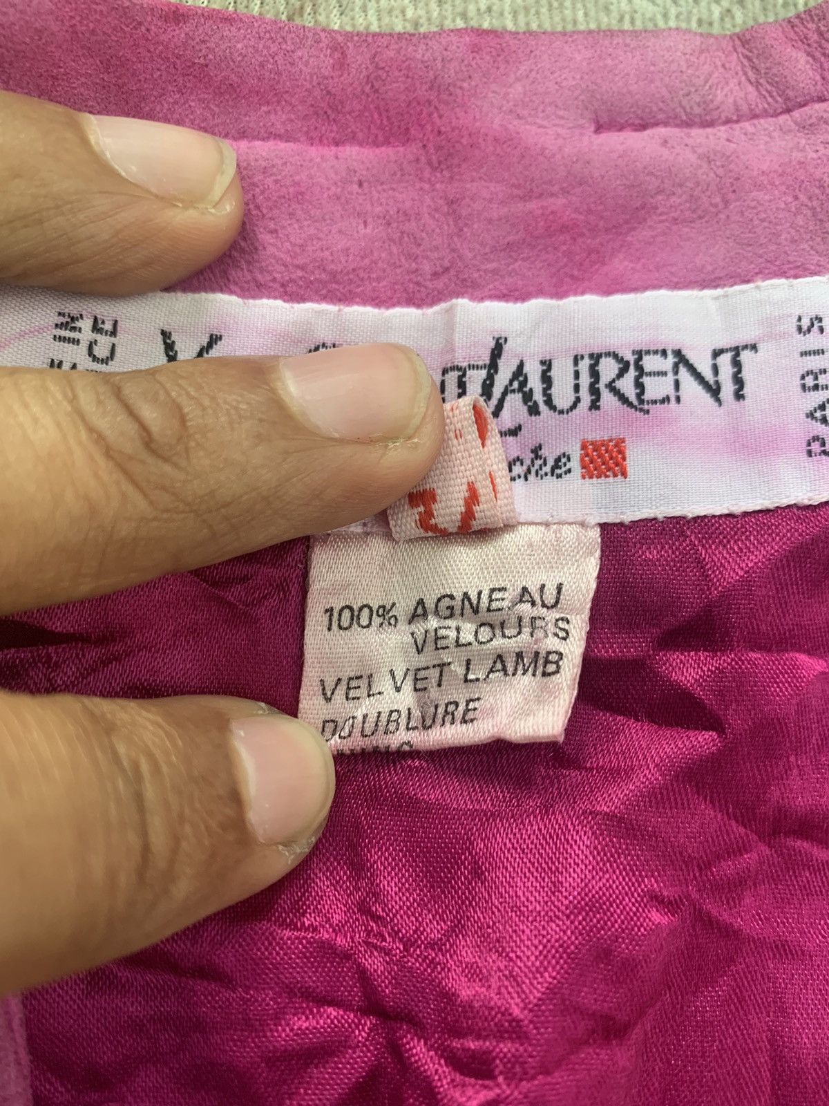 Yves Saint Laurent YSL Rive Gauche Velvet Lamb Cardigan Jacket Size XS / US 0-2 / IT 36-38 - 18 Thumbnail
