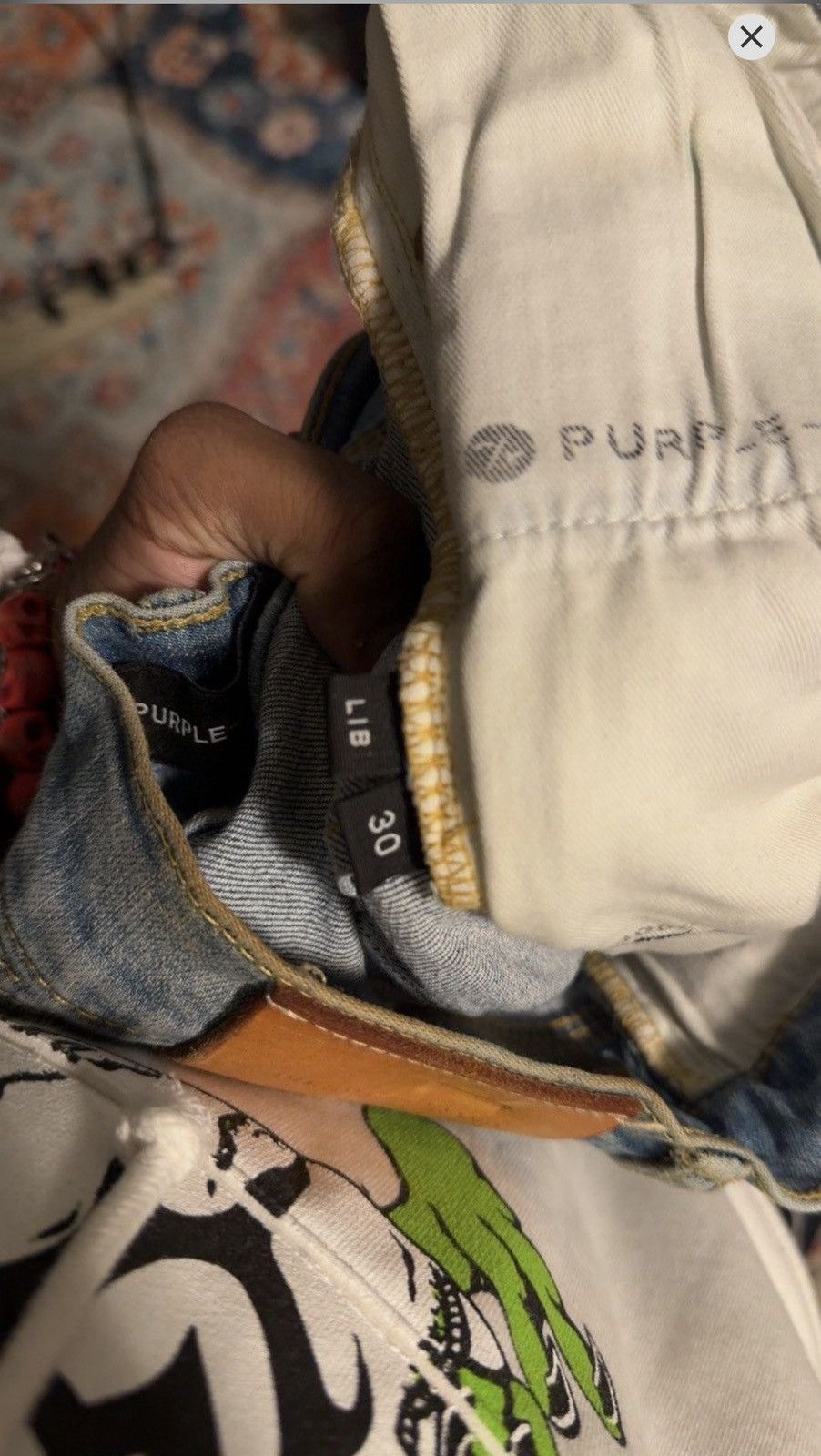 Purple Brand P002 blowout Size US 30 / EU 46 - 2 Thumbnail