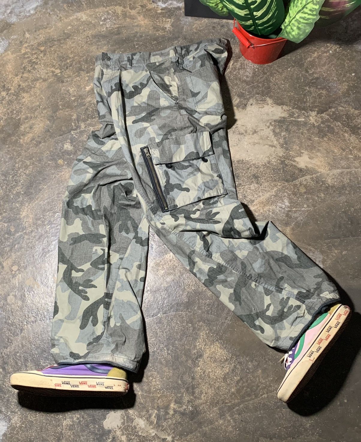 PPFM PPFM Camo Baggy Cargo Pants Size US 32 / EU 48 - 2 Thumbnail