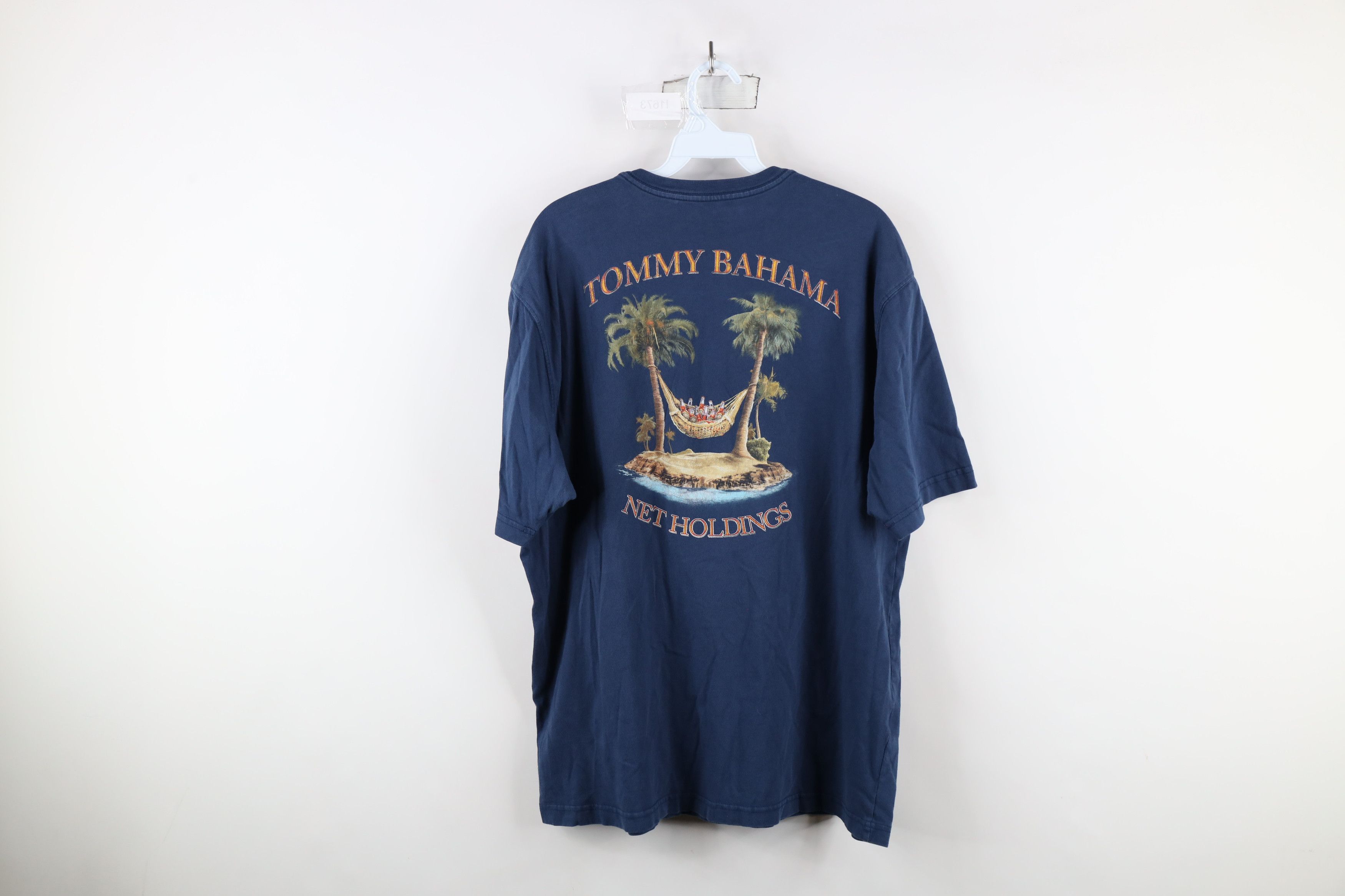 Tommy Bahama × Vintage Vintage Tommy Bahama Relax Out Net Holdings Hammock T-Shirt Size US L / EU 52-54 / 3 - 8 Thumbnail