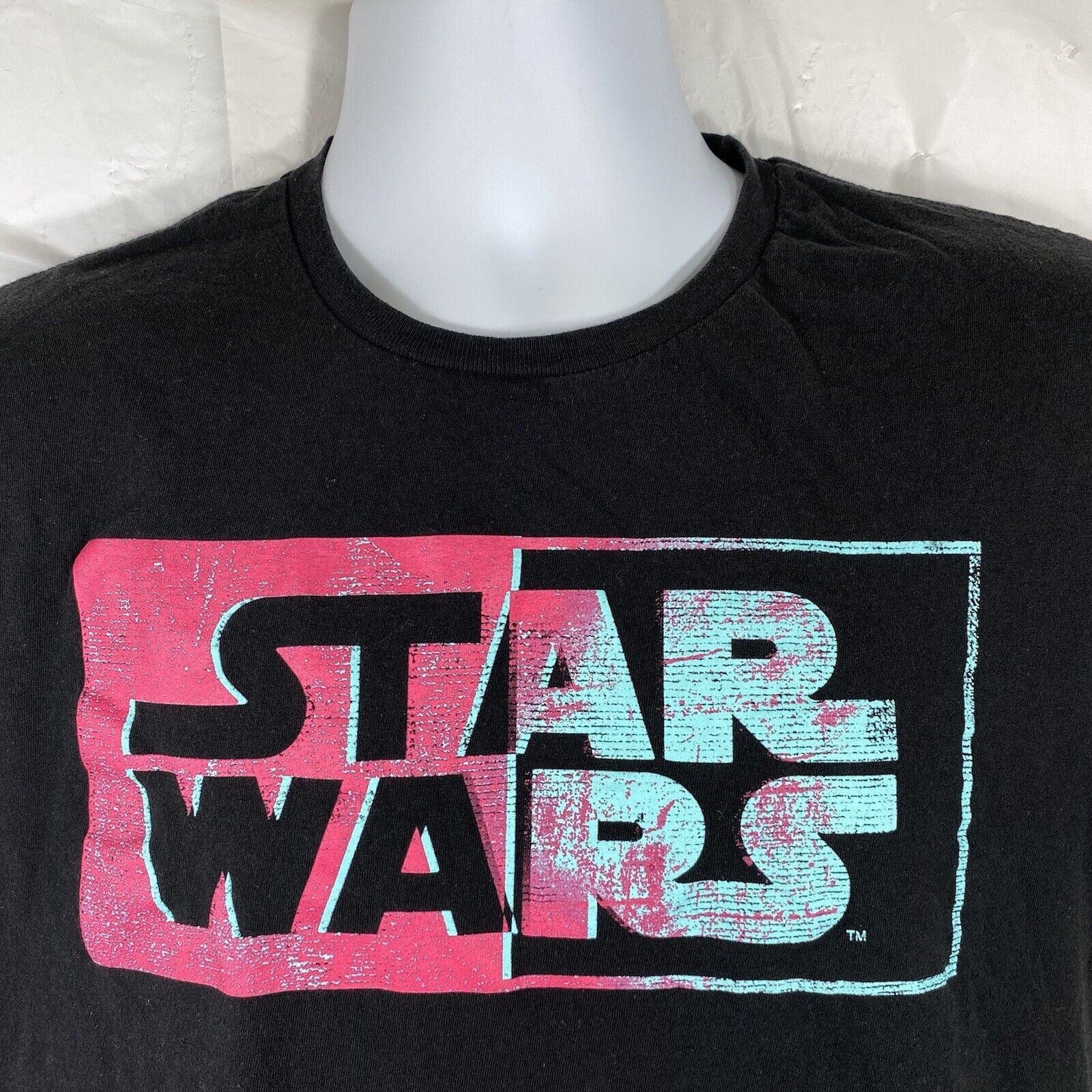 Mad Engine Star Wars Graphic T Shirt Black & Pink Movie Logo Size US L / EU 52-54 / 3 - 2 Thumbnail